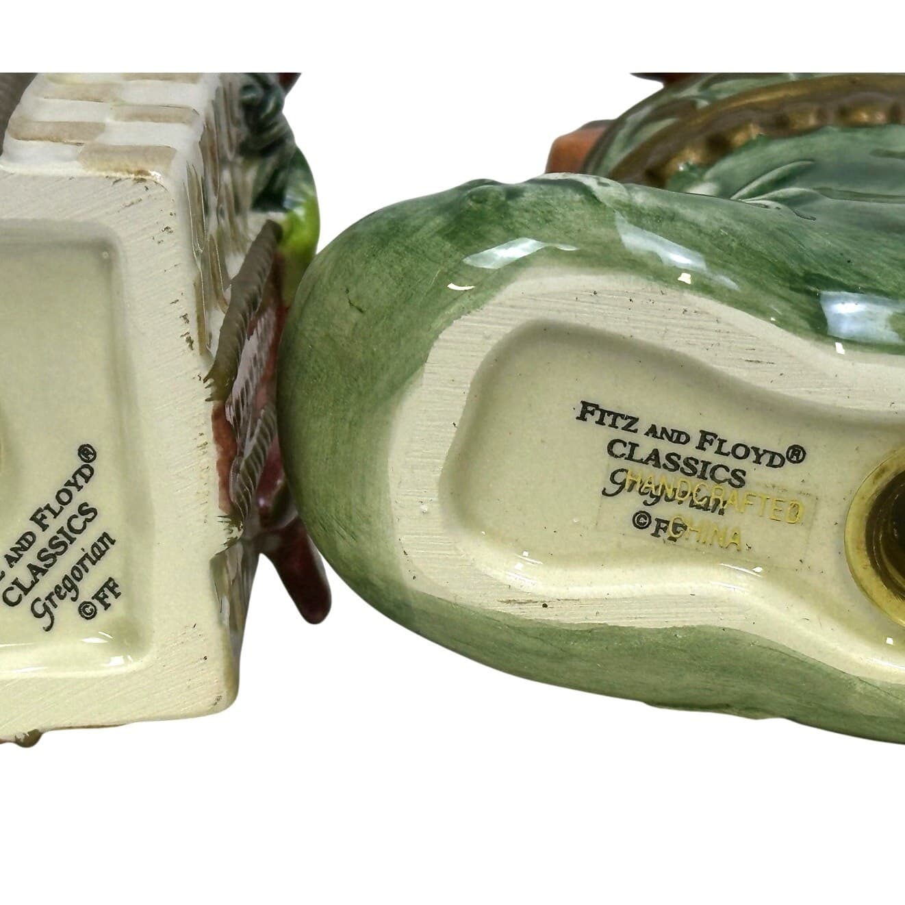 Fitz and Floyd Classics 'Gregorian' 2005 Salt/Pepper Shaker Set-in Box-Excellent - Thumbnail 7