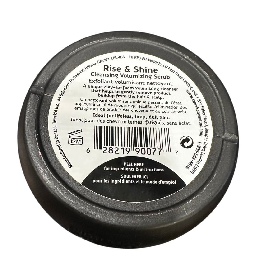 Tweak'd by Nature Rhassoul Lava Clay/Honey Rise&Shine Volumizing Scrub 8 oz-New - Thumbnail 3