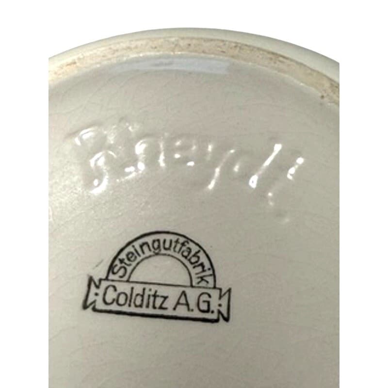 Matched Antique German Pitcher/Basin Set (Colditz & Zeller Keramik), c.1925–1940 - Thumbnail 4