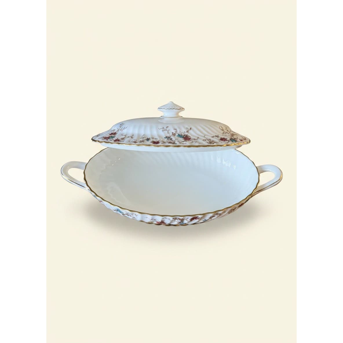 145-PC Minton 'Ancestral' Fine Bone China Dinner Service Set for 18 England - Thumbnail 15