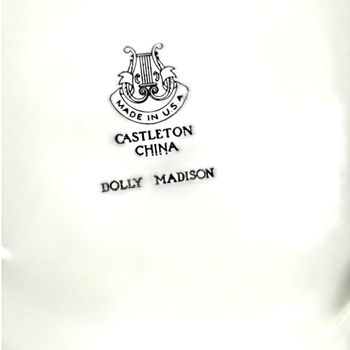 Castleton China Dolly Madison-Set of Four Saucers 6.25" Diameter-Excellent! - Thumbnail 6