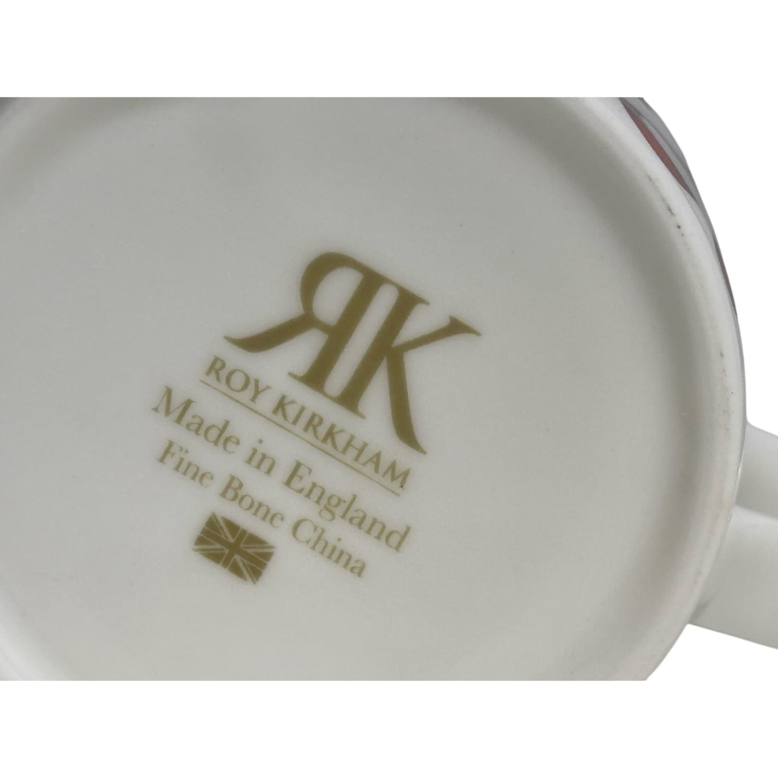 Roy Kirkham England Retired Christmas Ribbon Bone China Tea or Coffee Mug - Thumbnail 5