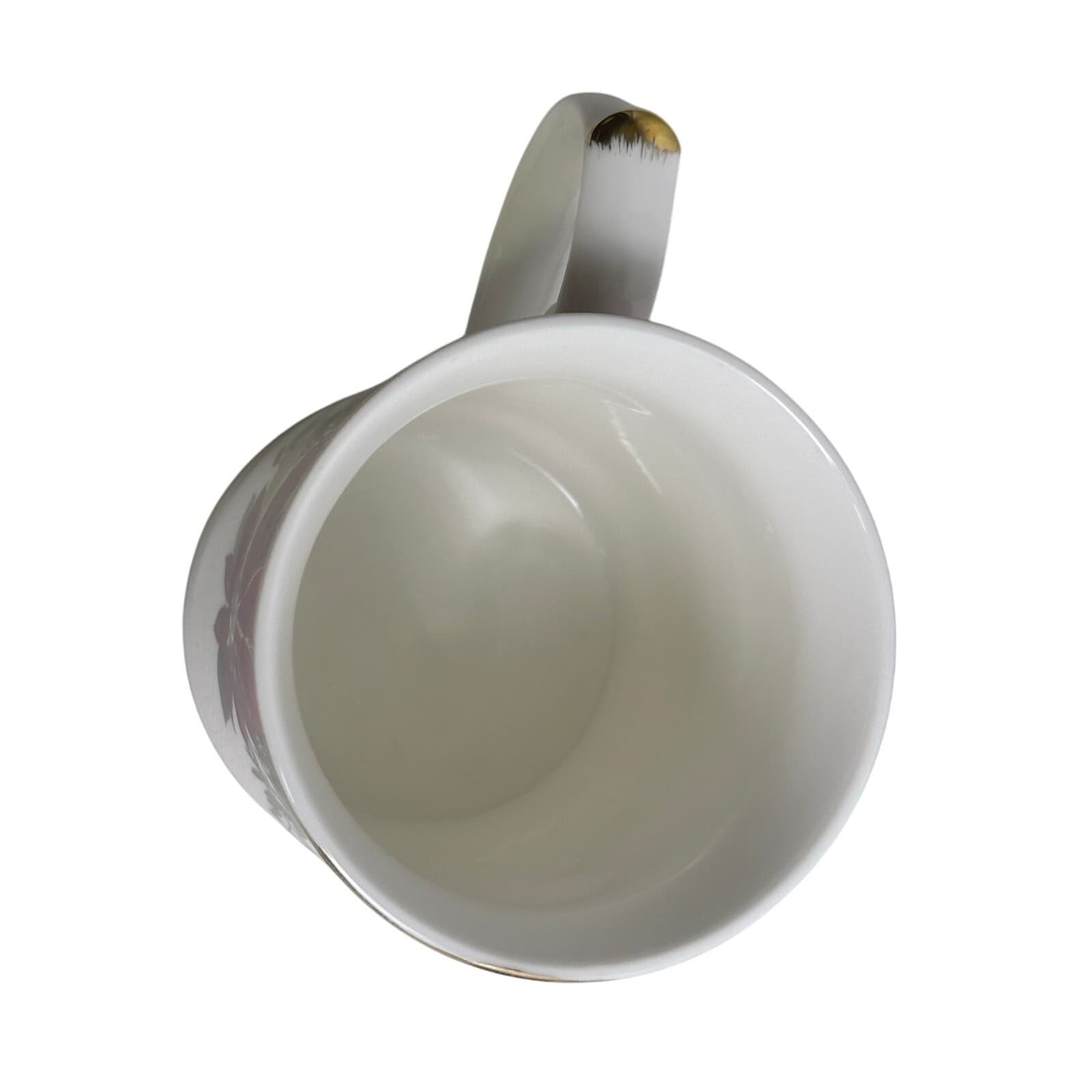 Grace Teaware Holiday Poinsettia & Plaid Porcelain 12oz Coffee or Tea Mug - Thumbnail 5