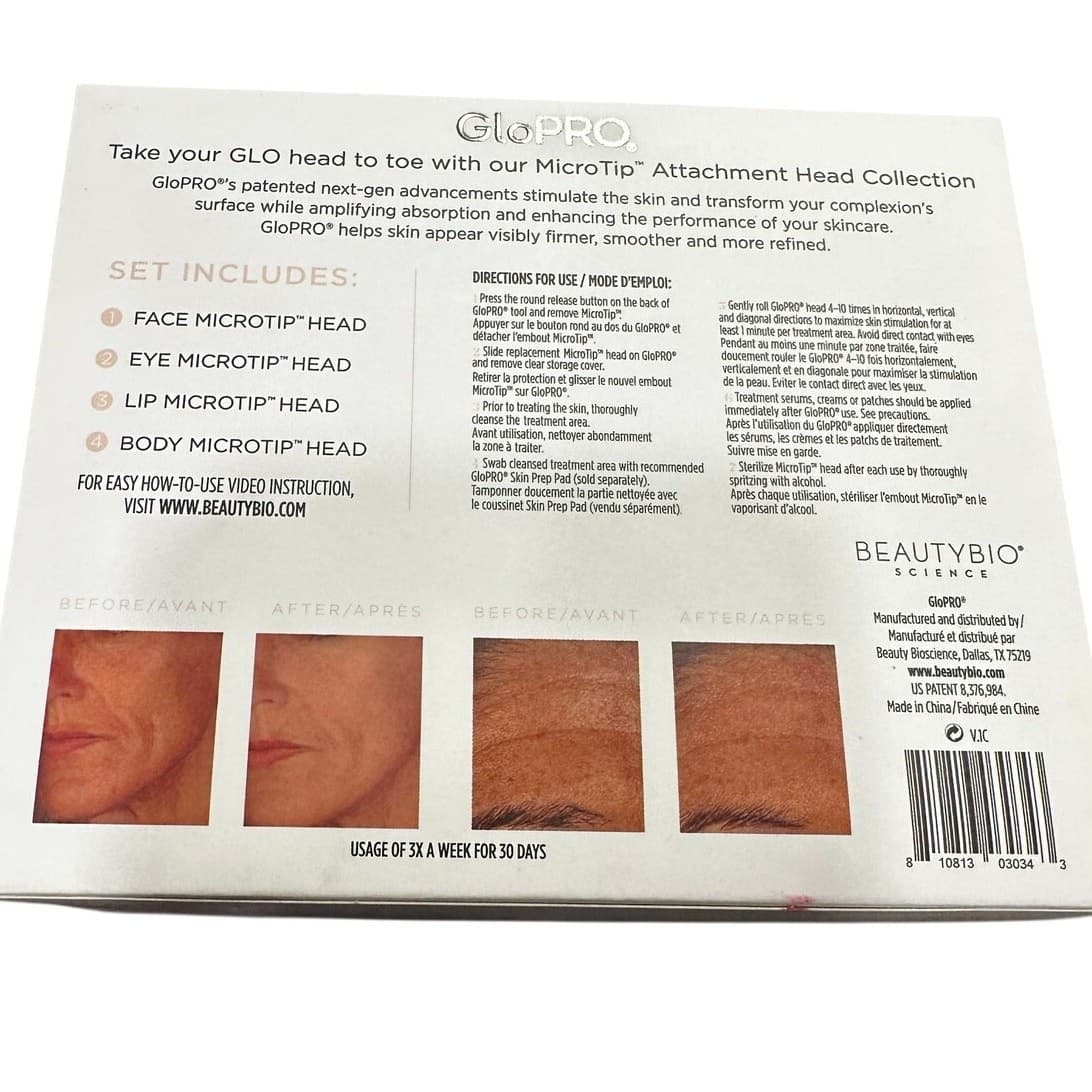 BeautyBio GloPRO Eye Lip Body Microtip Attachment Head Collection Kit-Set-3 - Thumbnail 4