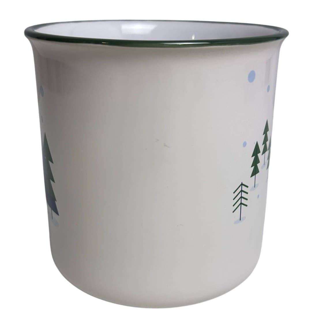 Festive Winter Reindeer Design Large Ceramic 20 oz Coffee/Latte Mug Excellent - Thumbnail 4