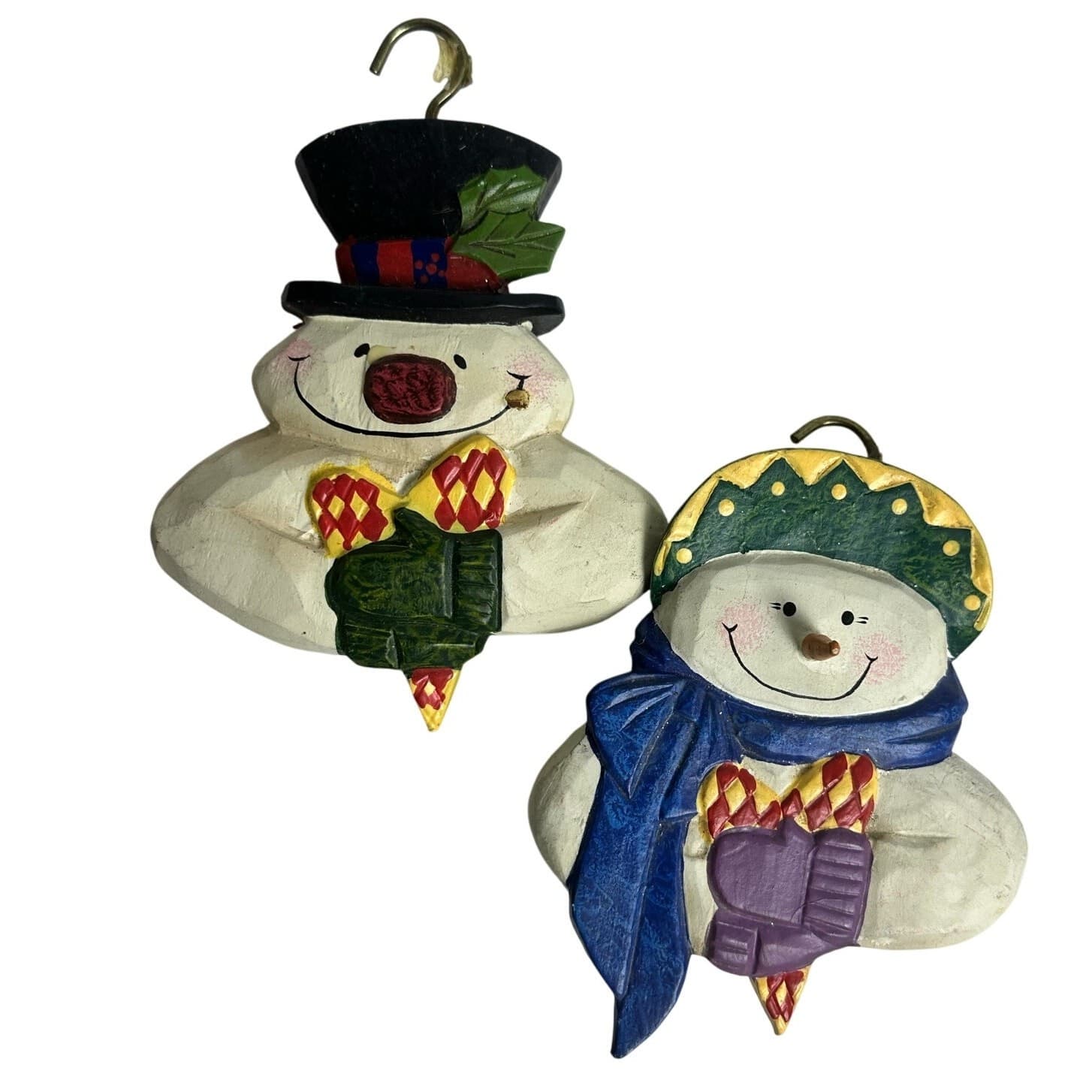 Snowmen Ornaments Mixed Lot of 7 CUTE - Thumbnail 4