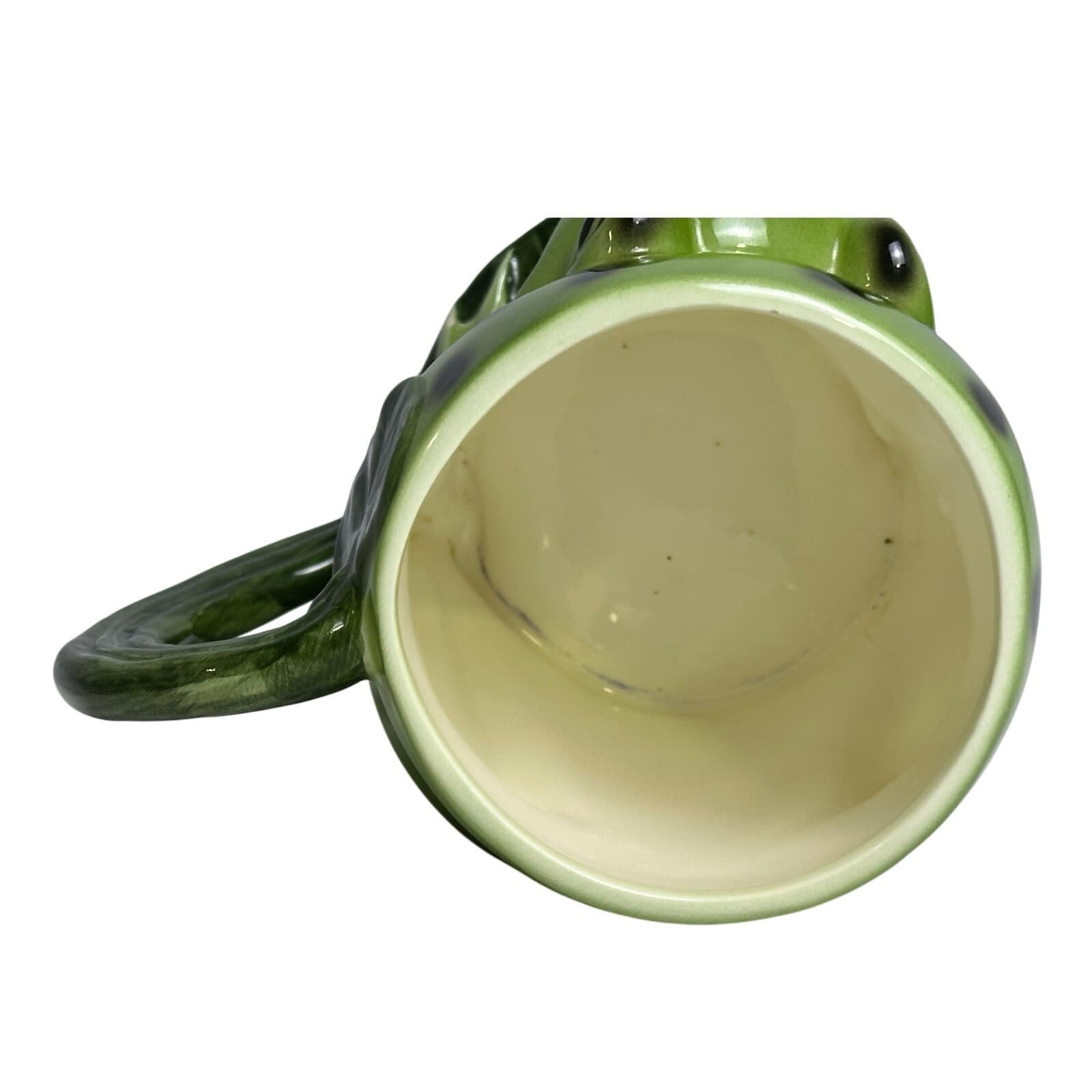Takahashi Hand Painted Unique and Cute as Can Be Frog Plate and Mug Set-Adorable - Thumbnail 12