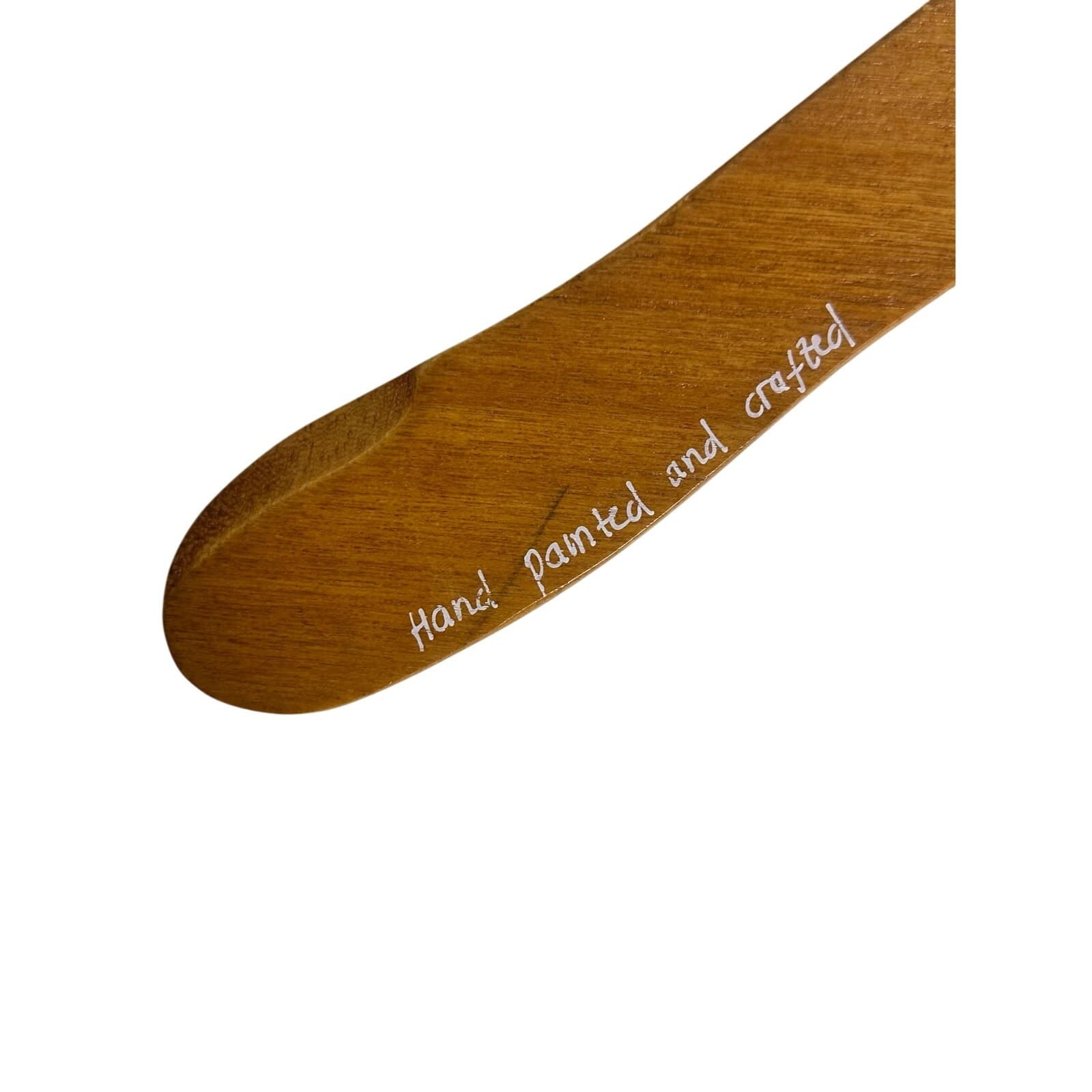 Dreamtime Australia Wooden Boomerang Aboriginal Art Hand Crafted/Painted 12 inch - Thumbnail 7