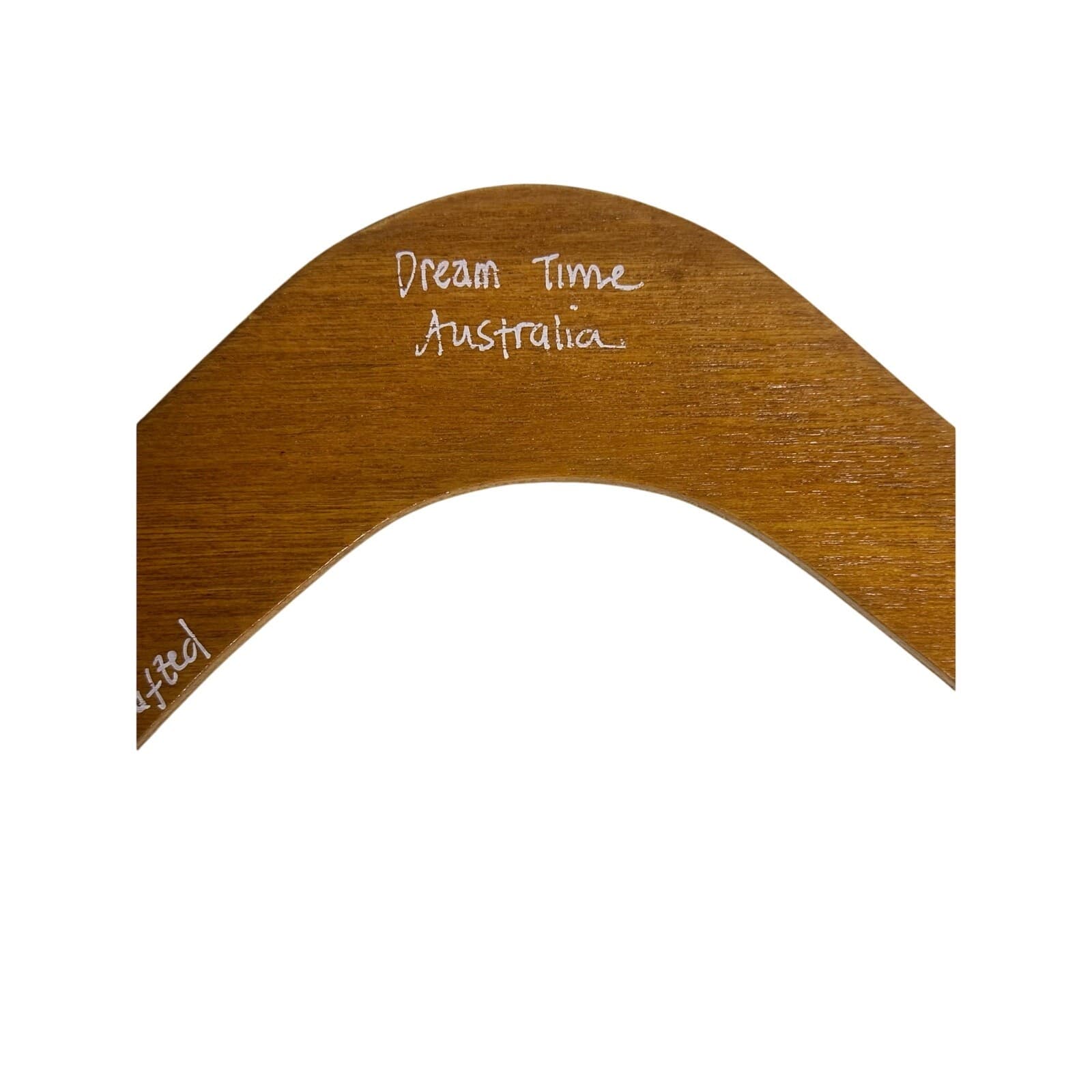 Dreamtime Australia Wooden Boomerang Aboriginal Art Hand Crafted/Painted 12 inch - Thumbnail 8