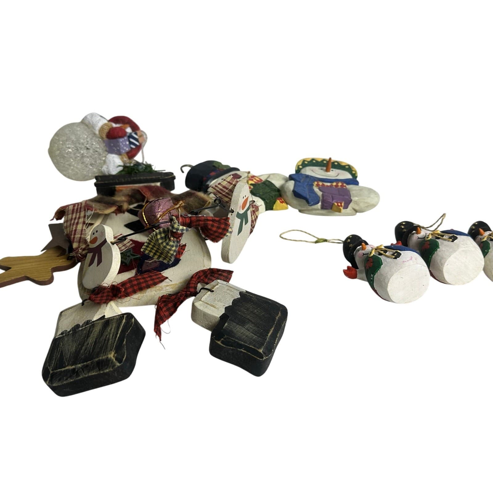 Snowmen Ornaments Mixed Lot of 7 CUTE - Thumbnail 6