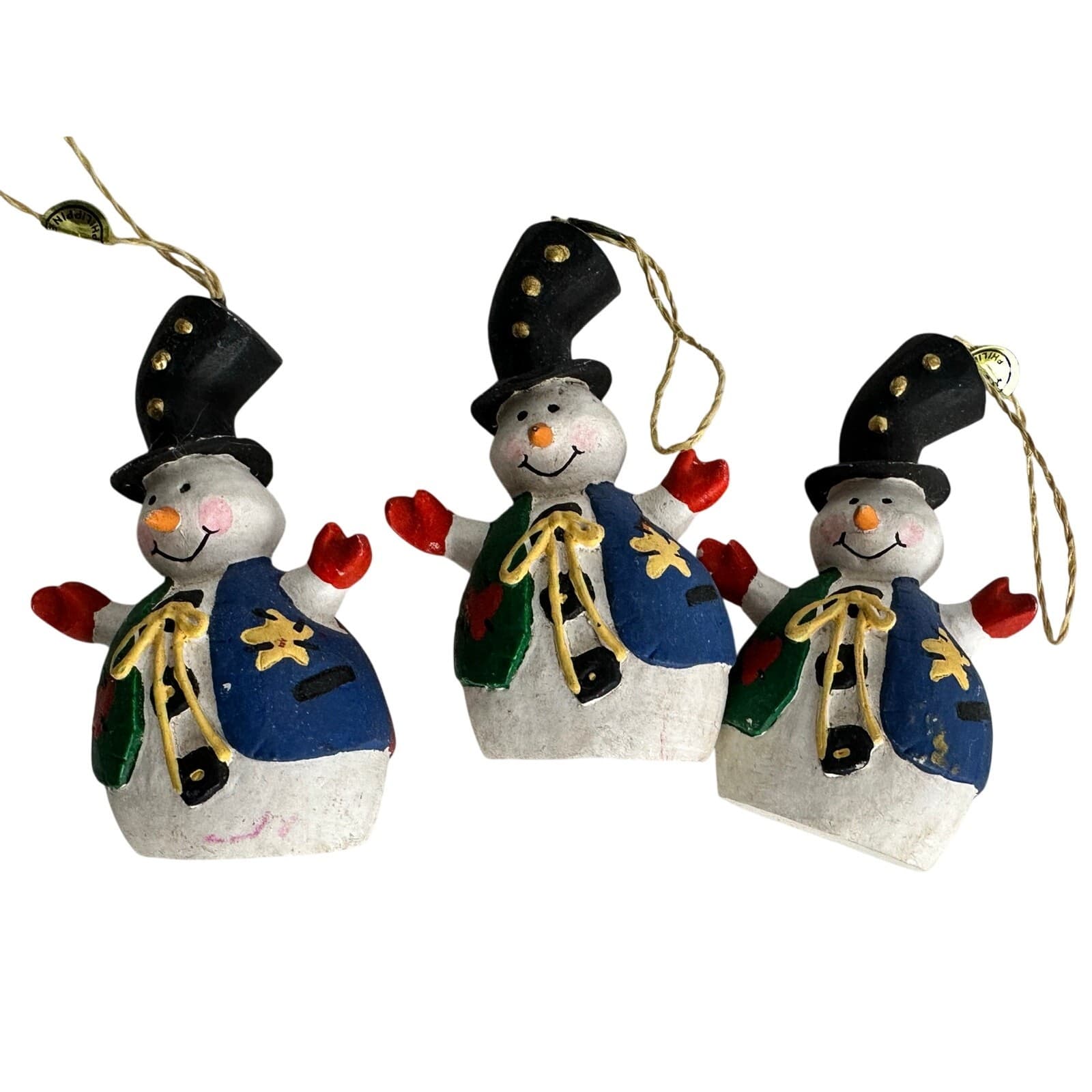 Snowmen Ornaments Mixed Lot of 7 CUTE - Thumbnail 5