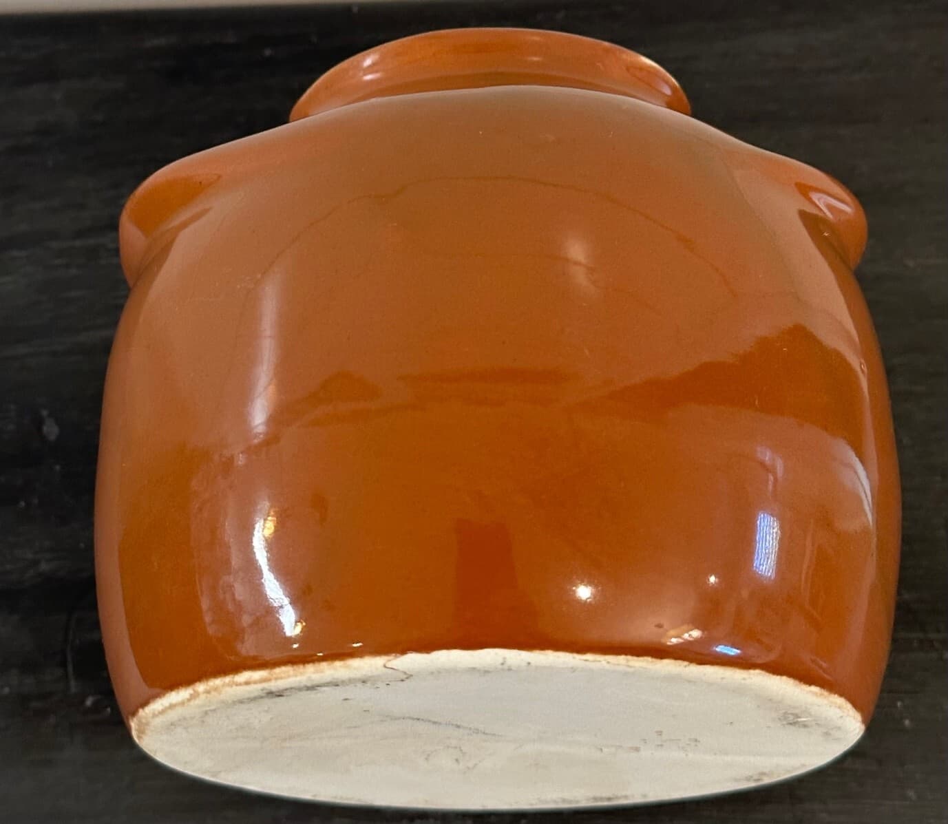Brown Glaze Stoneware Crock "It'll Do" 1950's Vintage - Thumbnail 3