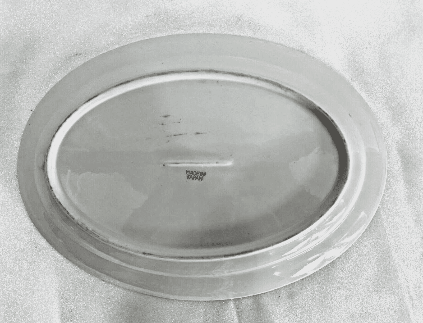 Floral Rose Pattern Made in Japan Platter-12.5" Vintage - Thumbnail 3
