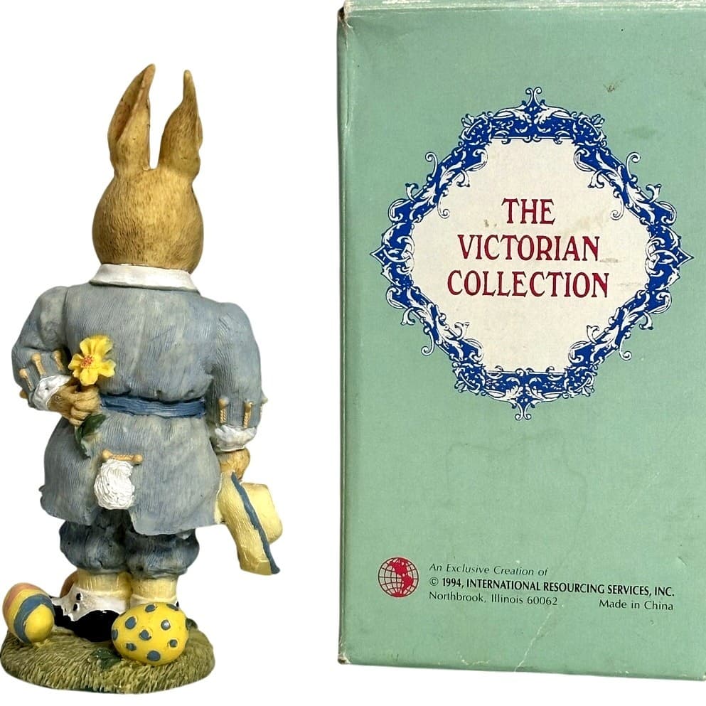 The Victorian Collection “Bently Bunny” Easter Figurine 1994 - Thumbnail 3