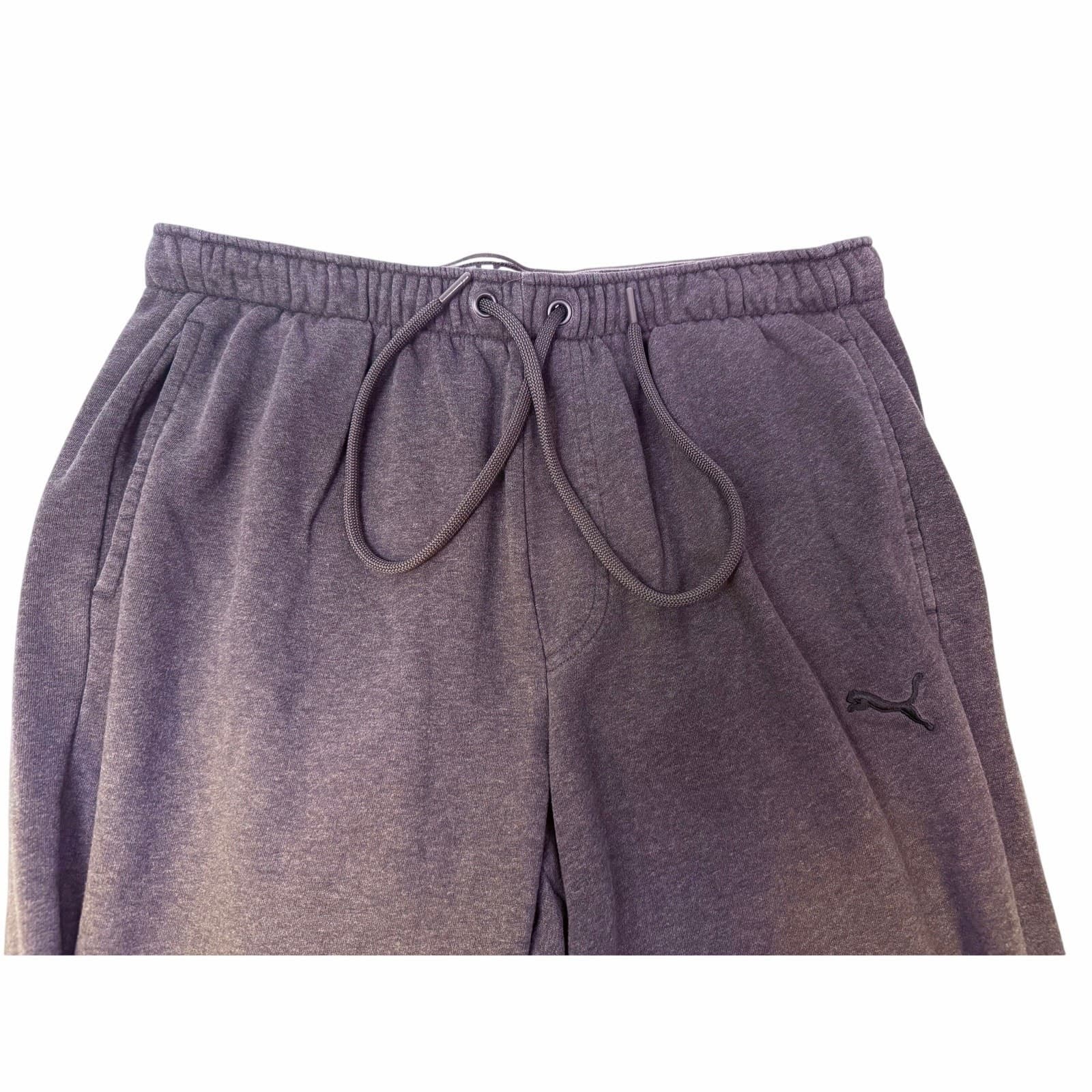 PUMA XL Gray Drawstring Sweatpants w/ Pockets VG 30" Inseam - Thumbnail 2