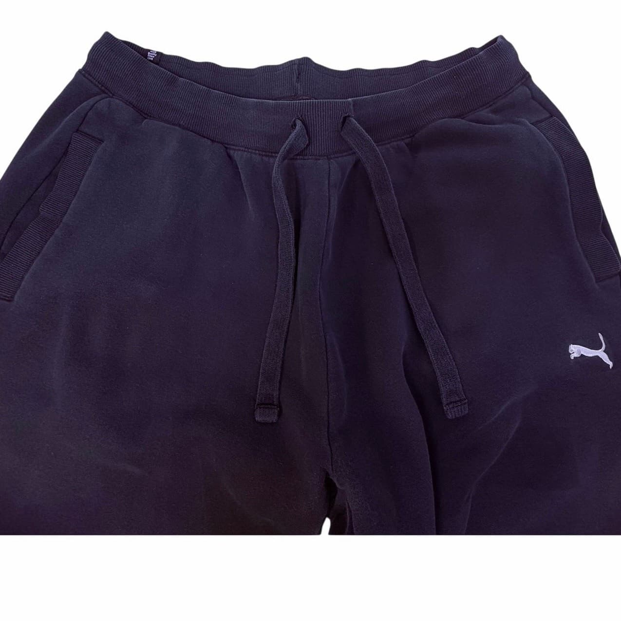 PUMA XL Black Drawstring Sweatpants w/ Pockets 30" Inseam - Thumbnail 3