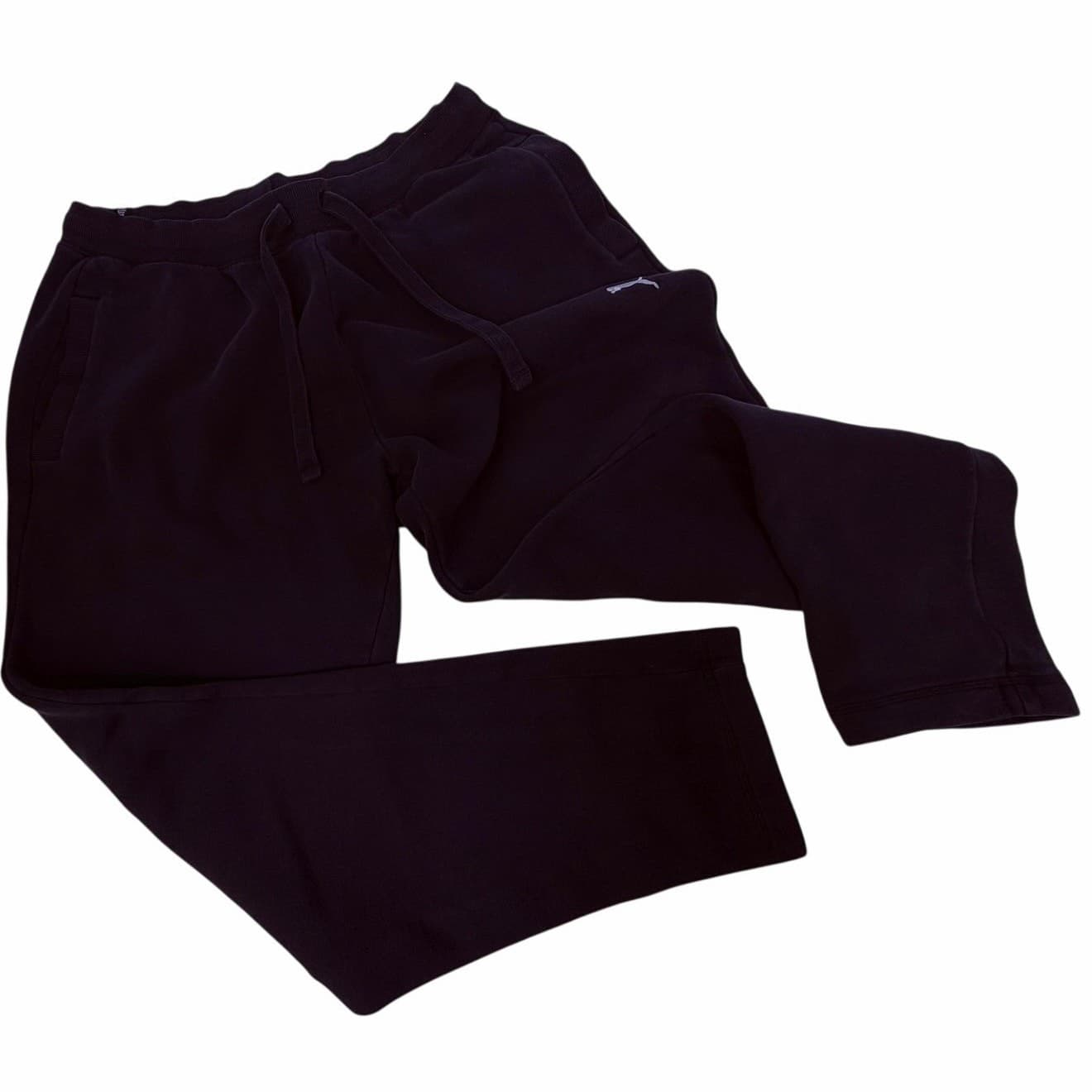 PUMA XL Black Drawstring Sweatpants w/ Pockets 30" Inseam