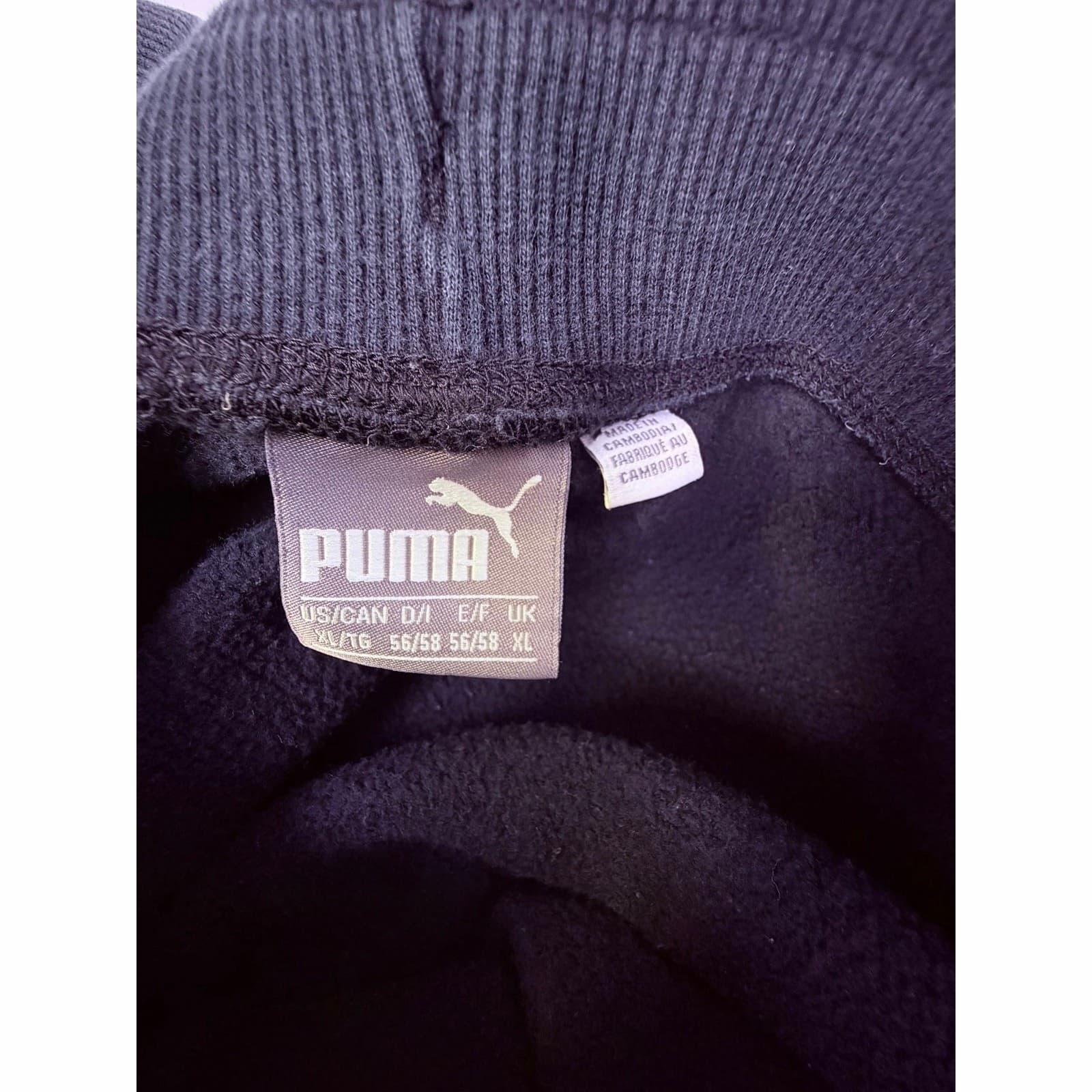 PUMA XL Black Drawstring Sweatpants w/ Pockets 30" Inseam - Thumbnail 7