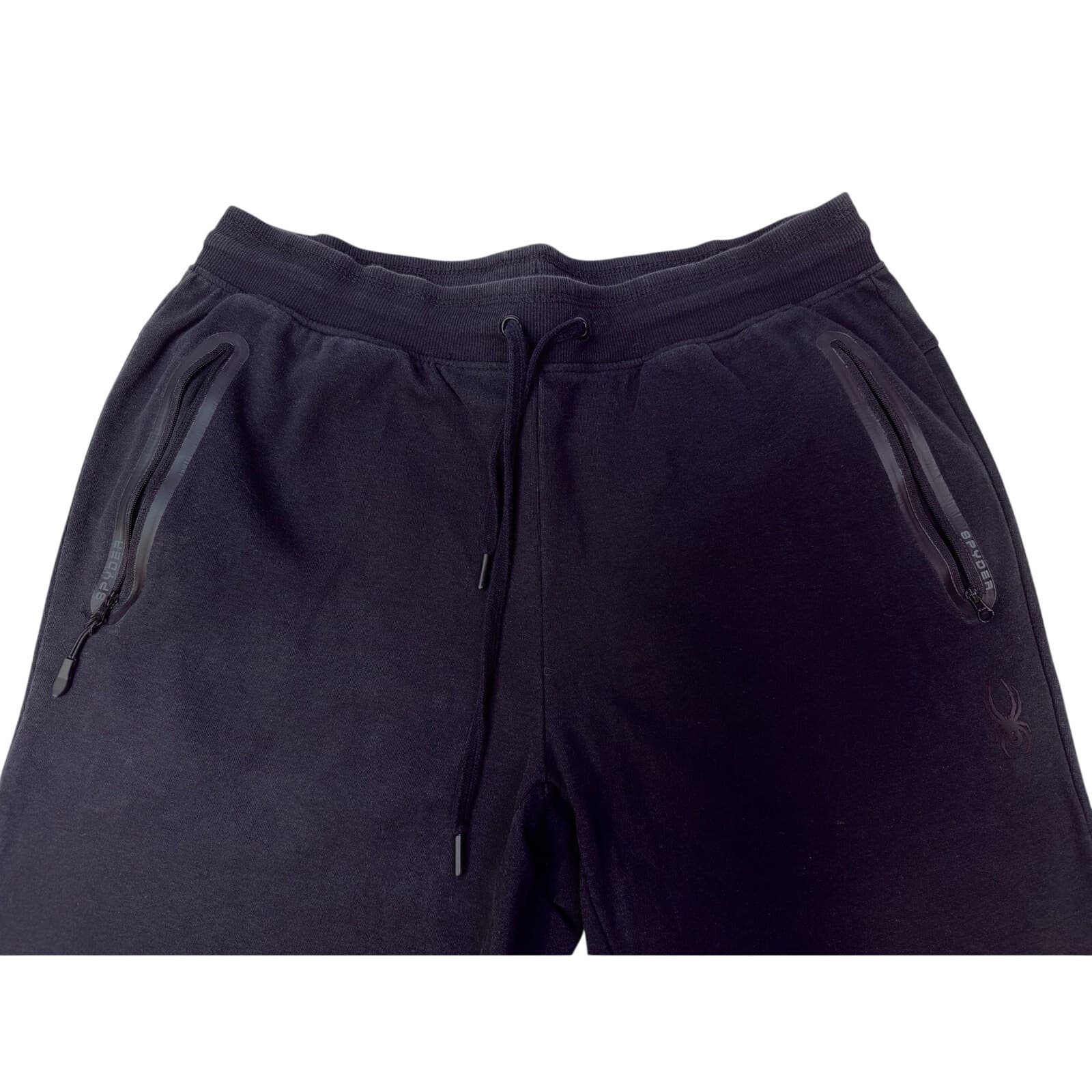 SPYDER Active Black XL Drawstring Sweatpants w/ Zip Pockets 30" Inseam - Thumbnail 2