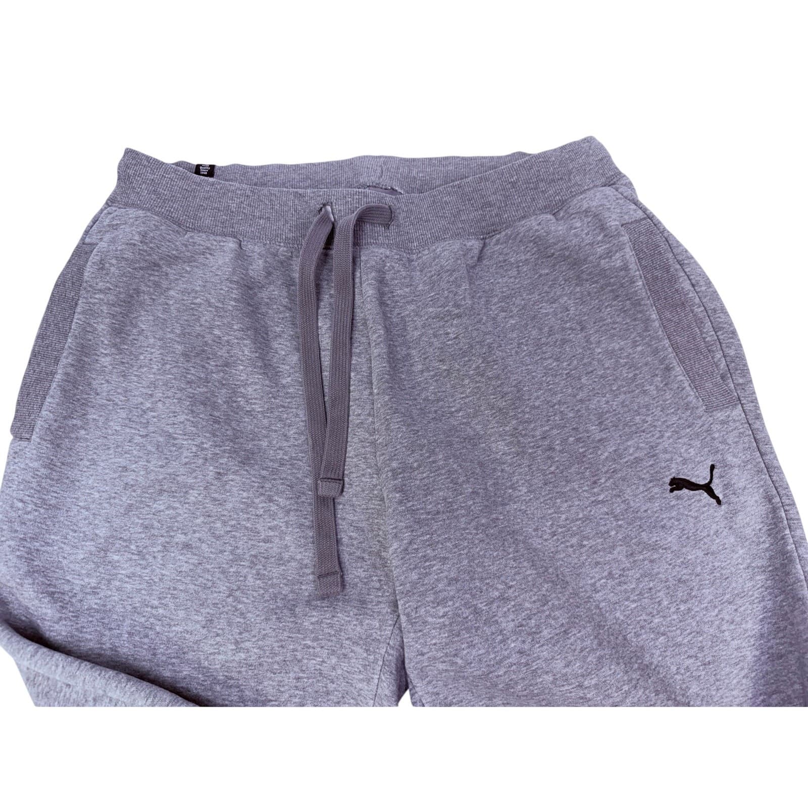 PUMA XL Gray Drawstring Sweatpants w/ Pockets VG 31" Inseam - Thumbnail 2