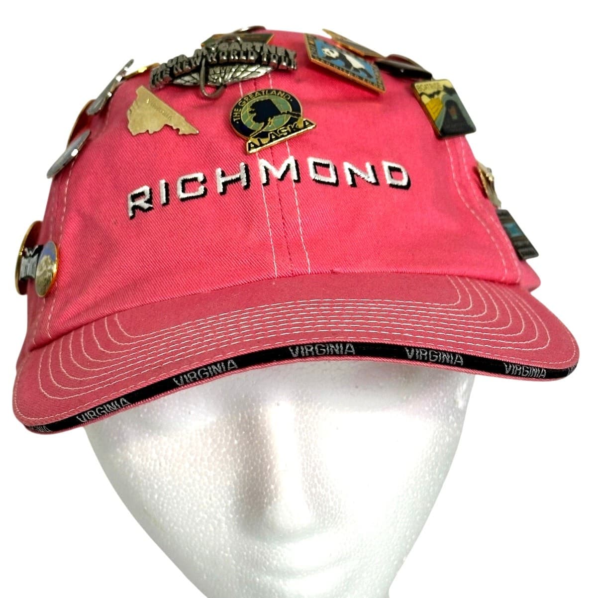 Pink Richmond VA Cap w/39 Souvenir Pins & Paul McCartney World Tour Pin - Thumbnail 3