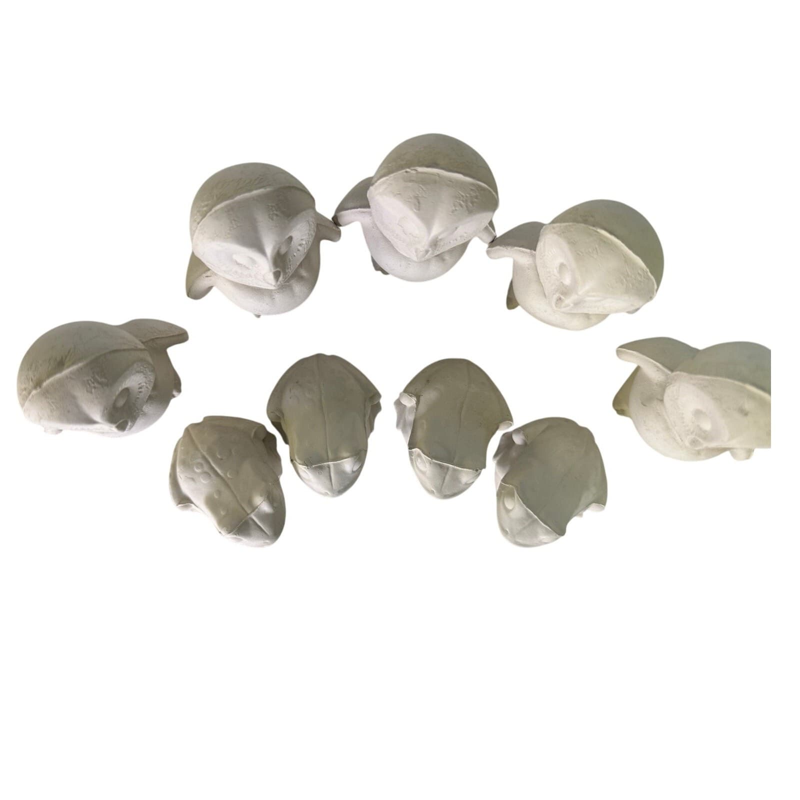 Owls & Frogs Lot of 9 Unfired Greenware Ceramic Pieces Vintage - Thumbnail 2