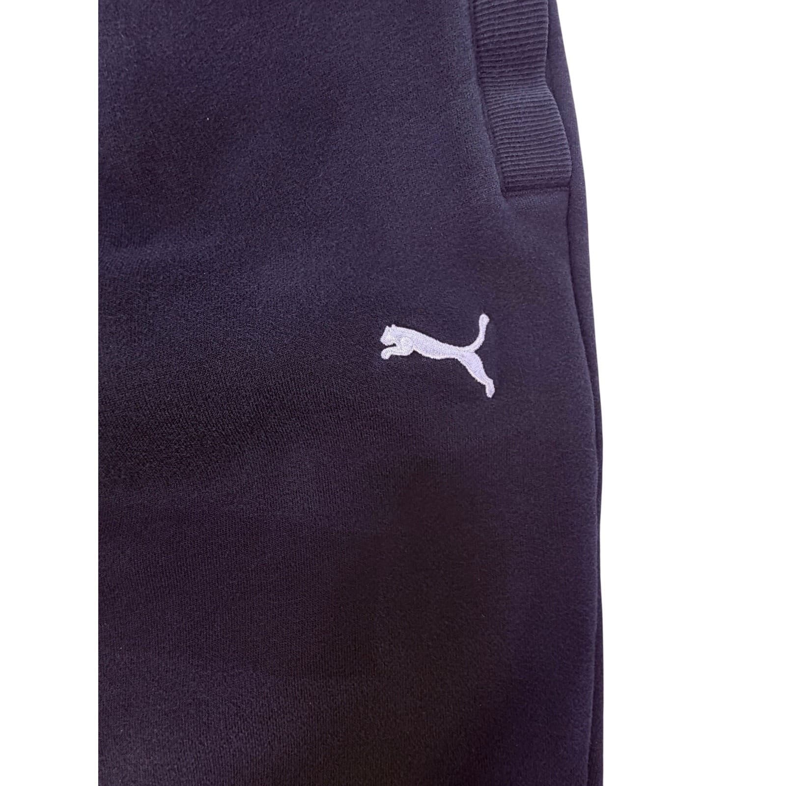 PUMA XL Black Drawstring Sweatpants w/ Pockets 30" Inseam - Thumbnail 2