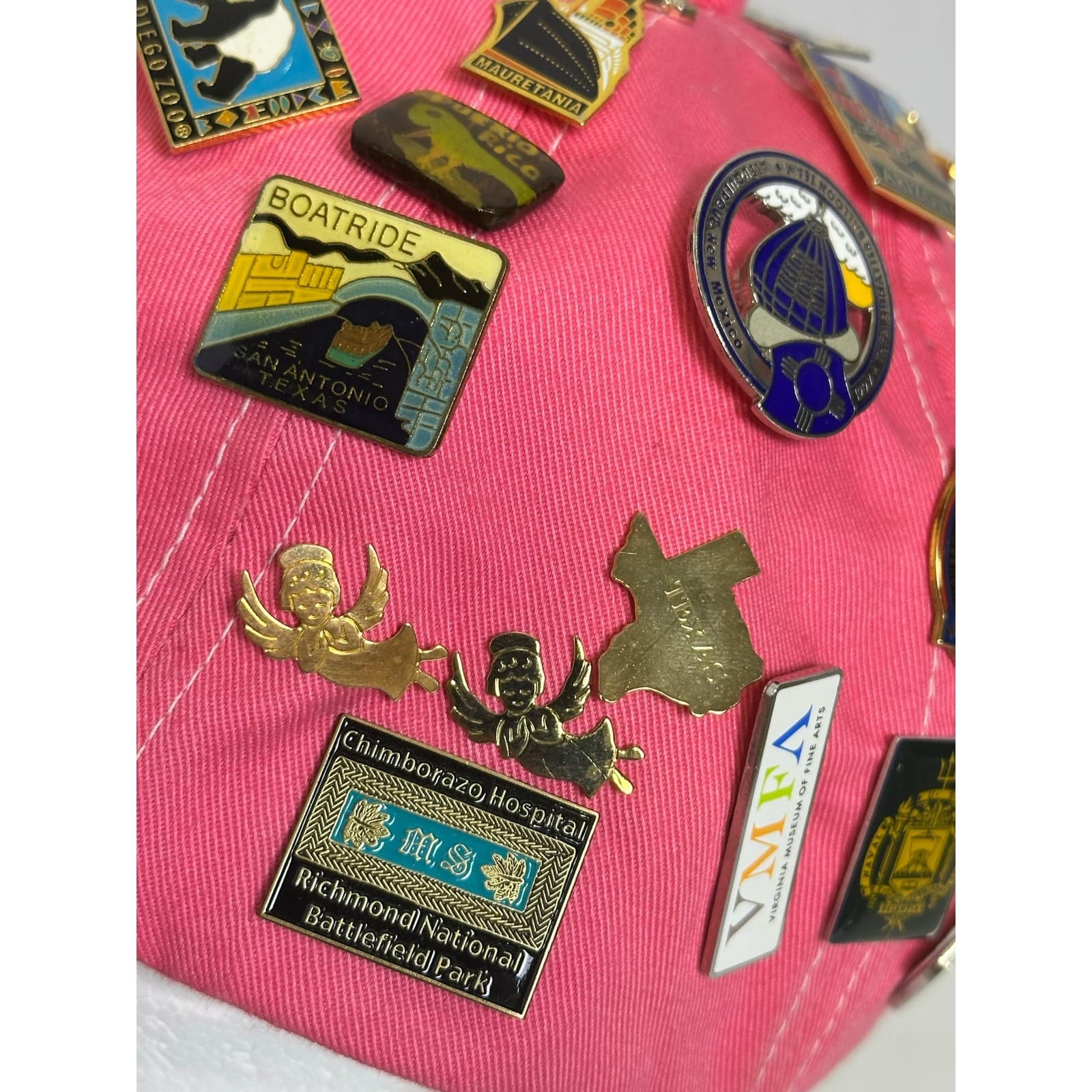 Pink Richmond VA Cap w/39 Souvenir Pins & Paul McCartney World Tour Pin - Thumbnail 6