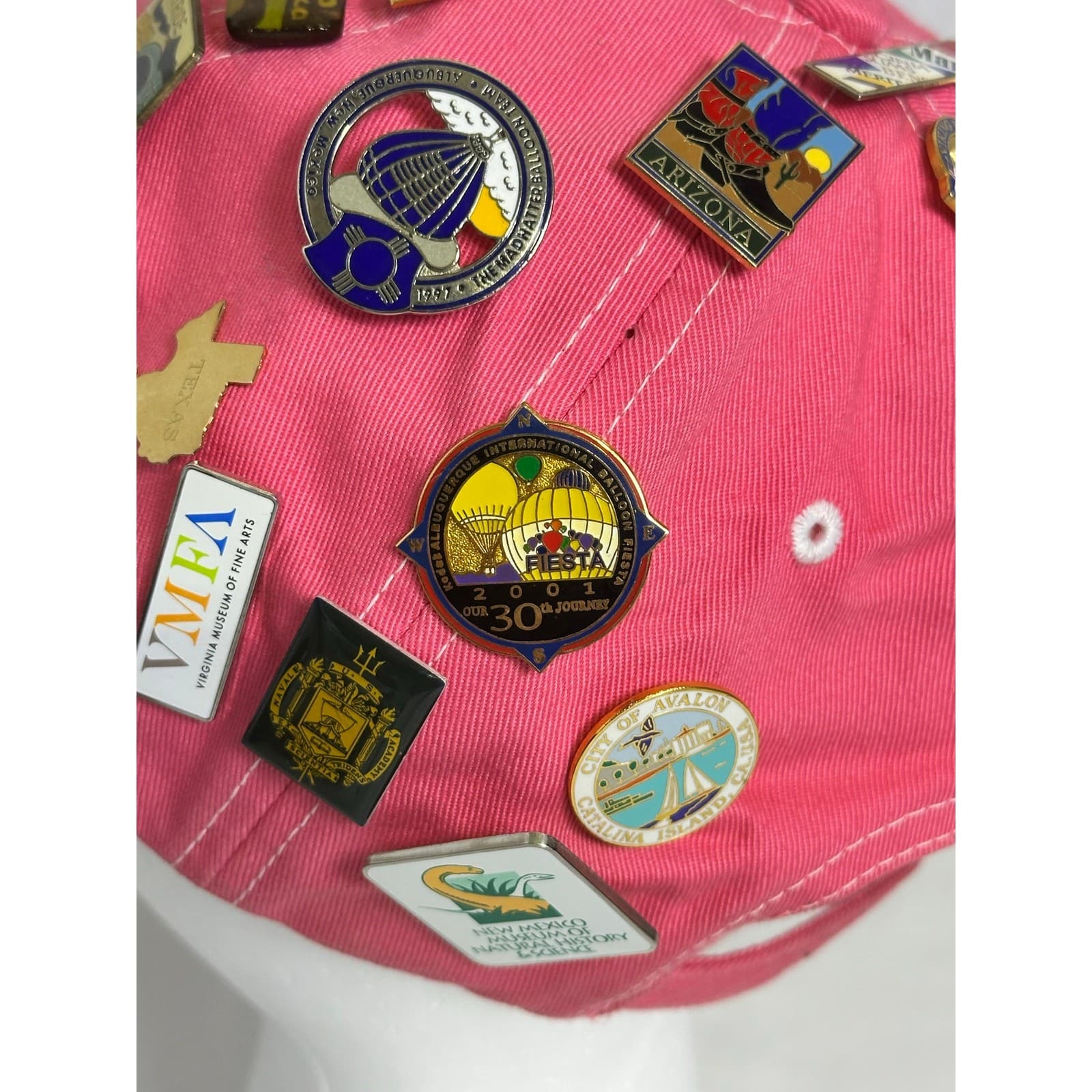 Pink Richmond VA Cap w/39 Souvenir Pins & Paul McCartney World Tour Pin - Thumbnail 5