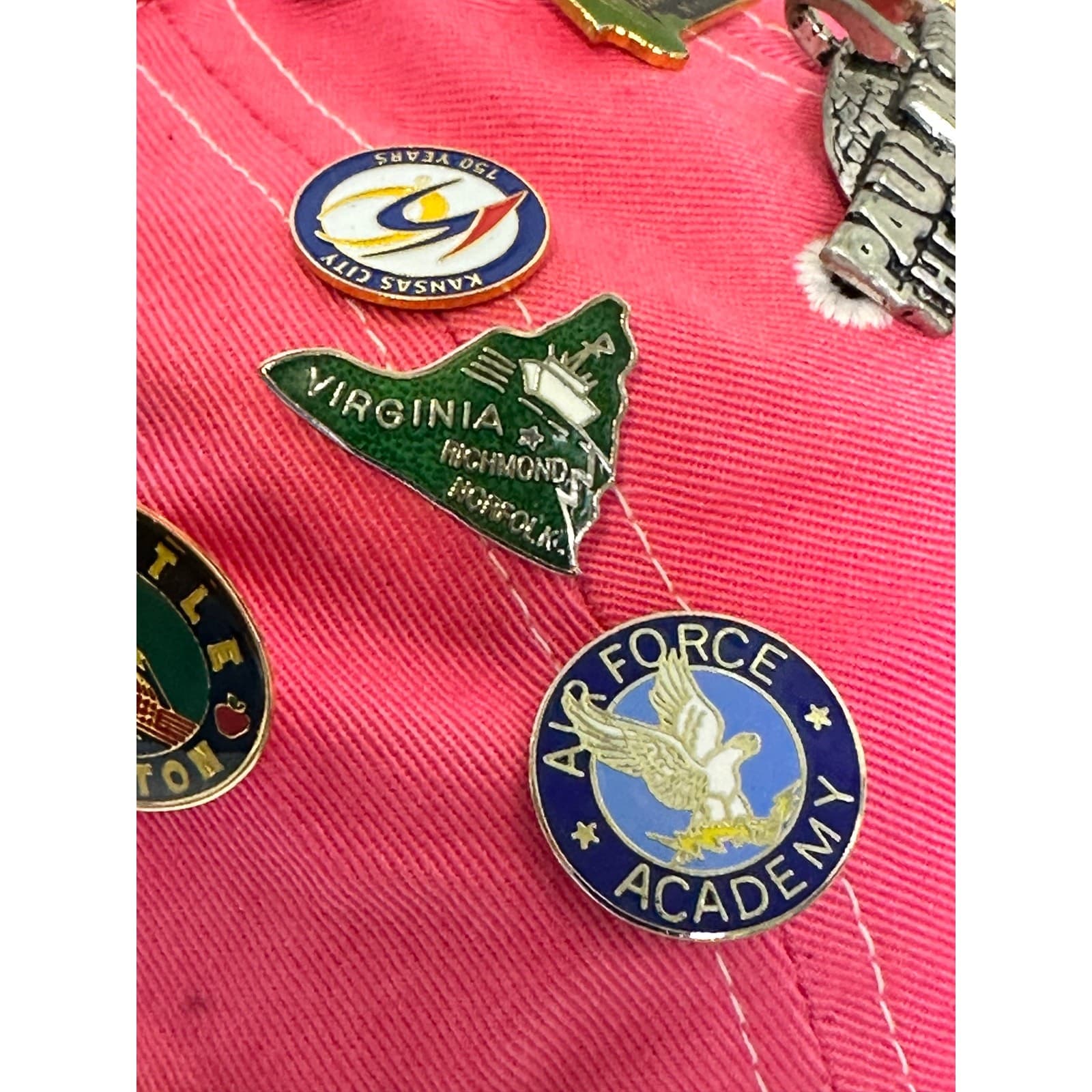 Pink Richmond VA Cap w/39 Souvenir Pins & Paul McCartney World Tour Pin - Thumbnail 12