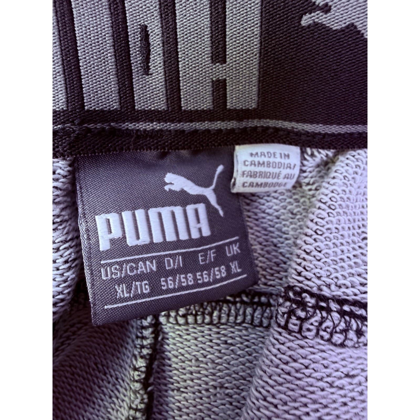 PUMA XL Gray Drawstring Sweatpants w/ Pockets VG 30" Inseam - Thumbnail 4