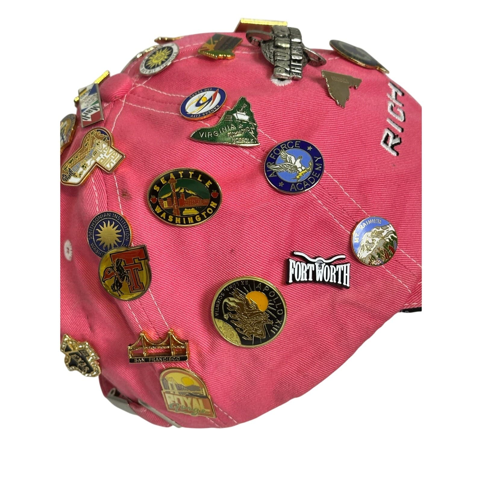 Pink Richmond VA Cap w/39 Souvenir Pins & Paul McCartney World Tour Pin - Thumbnail 4