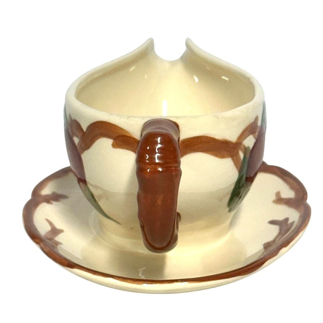 Franciscan Vintage Red Apple USA 8.75" Gravy Boat w/Attached Underplate - Thumbnail 2