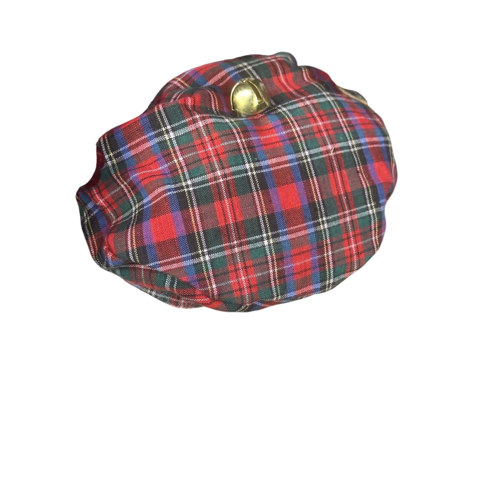 Plaid Santa With Pocket Watch 20” Berry Christmas Wreath Very Cute - Thumbnail 7
