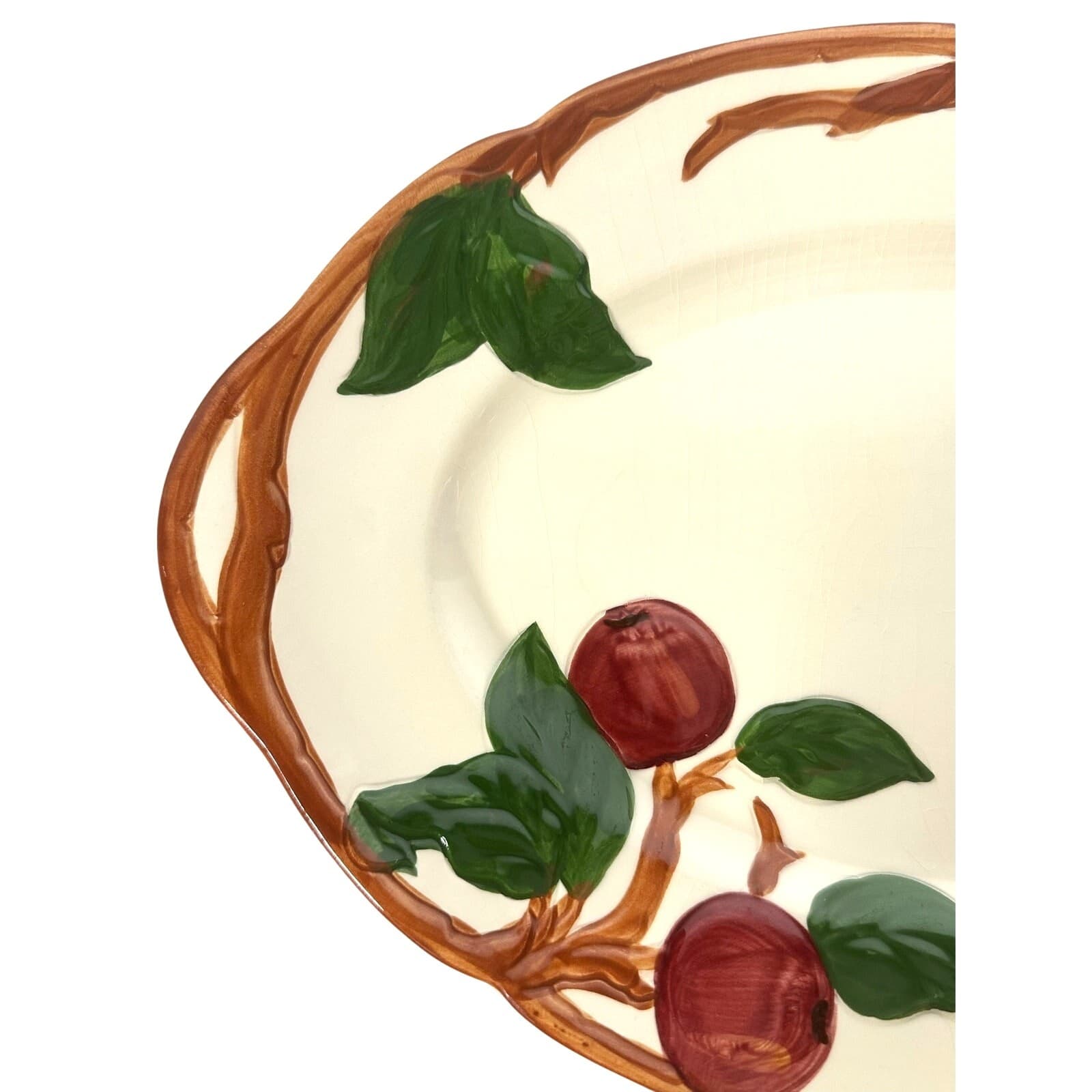 Franciscan Vintage Red Apple USA 12.75" x 9" Oval Serving Platter-Excellent - Thumbnail 2