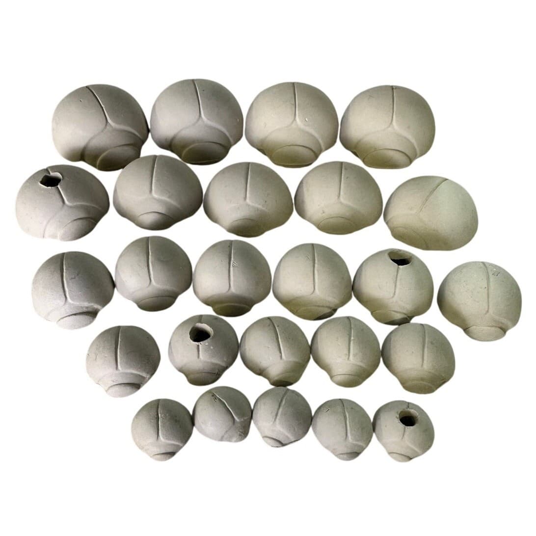 Lady Bugs Lot of 25 Unfired Greenware Ceramic Pieces Various Sizes Vintage