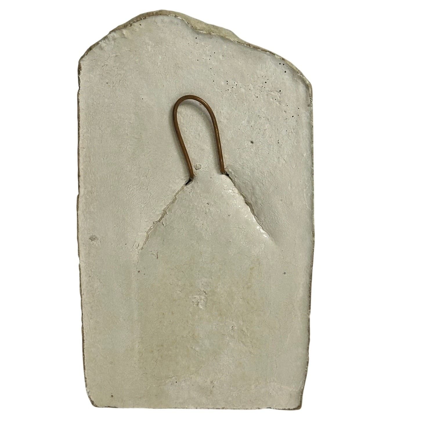 George Carruth 1995 Carved Stone Snowman Scene Plaque Vintage EX - Thumbnail 3