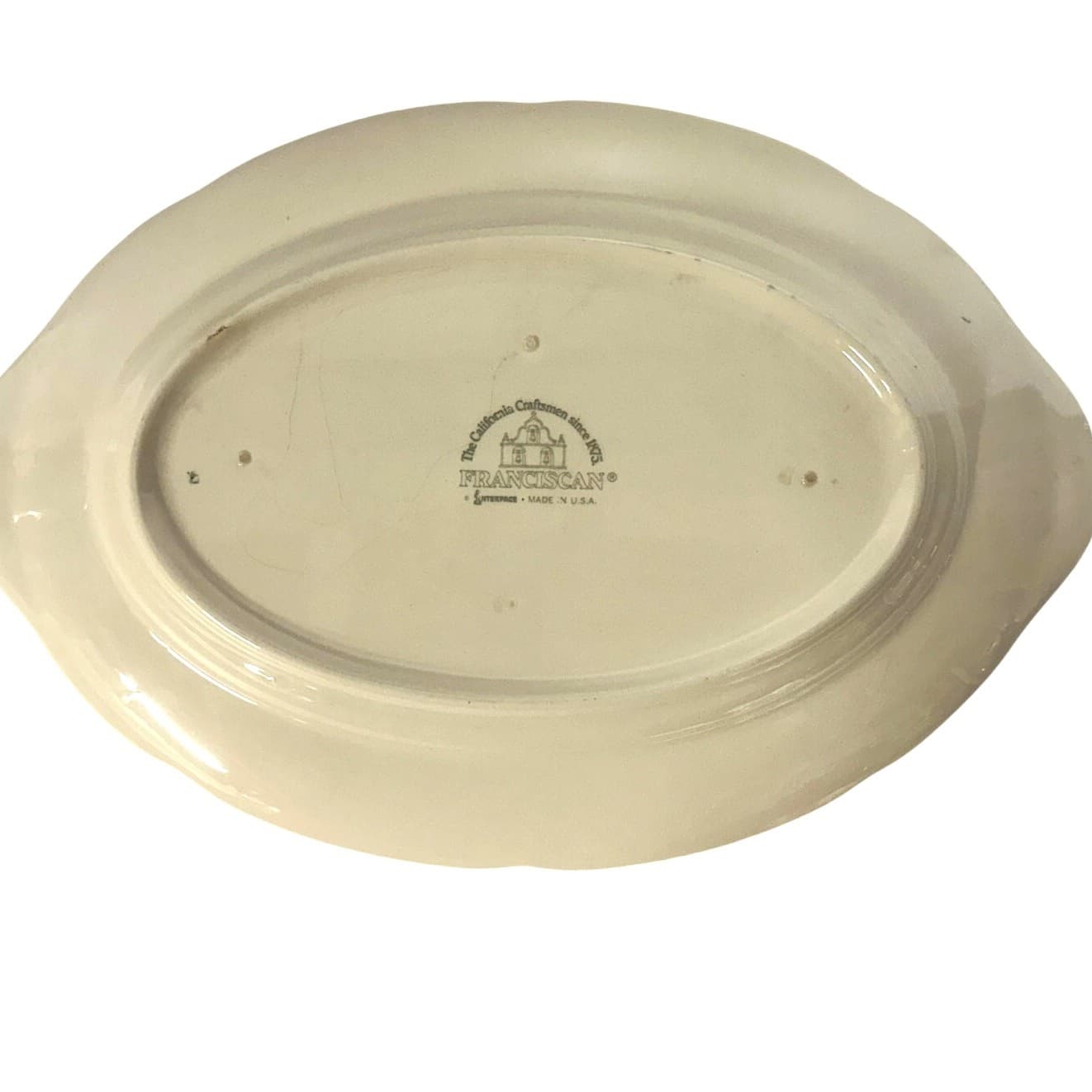 Franciscan Vintage Red Apple USA 12.75" x 9" Oval Serving Platter-Excellent - Thumbnail 4