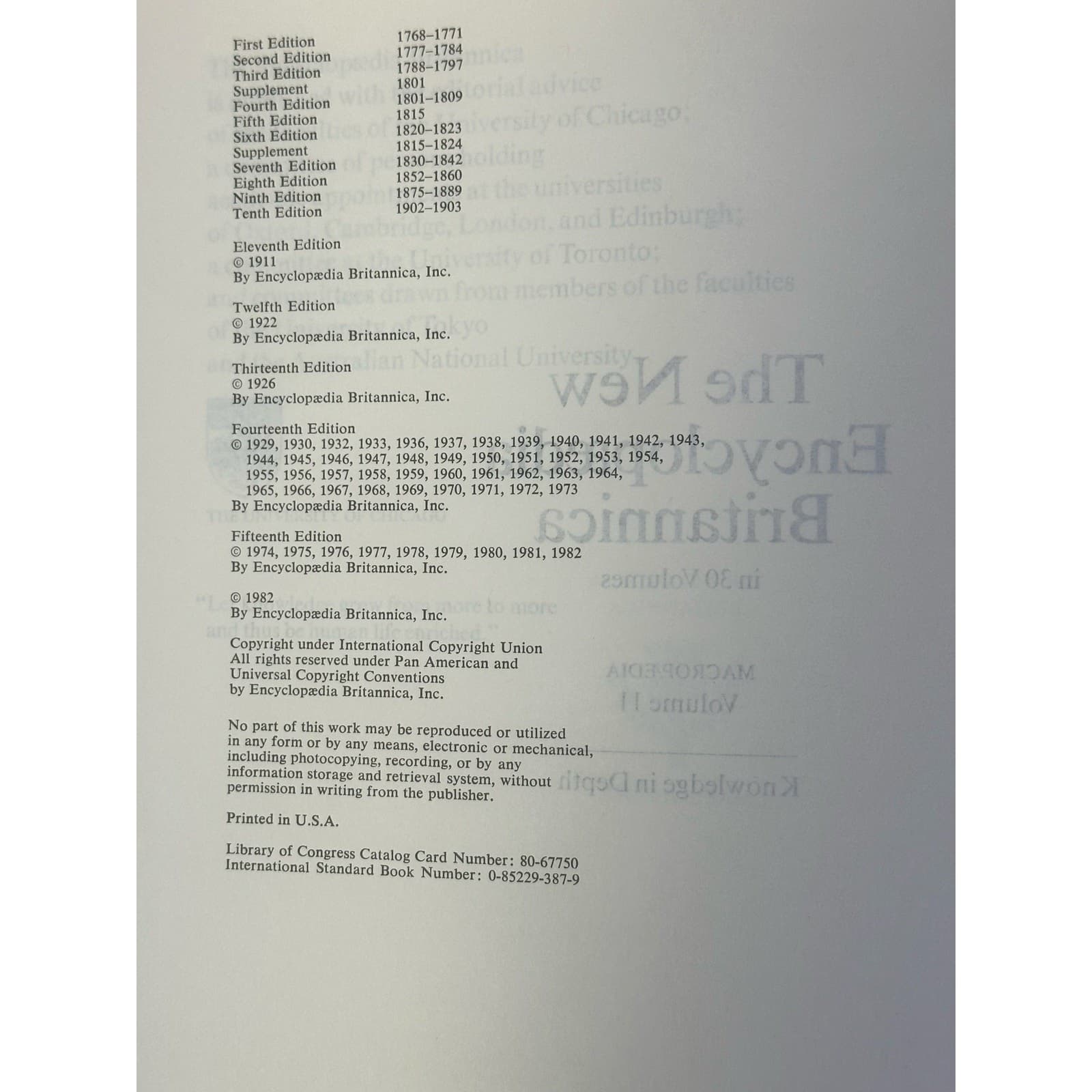 Encyclopedia Britannica 1982 15th Edition 9 Volumes #11-18+Outline of Knowledge - Thumbnail 10