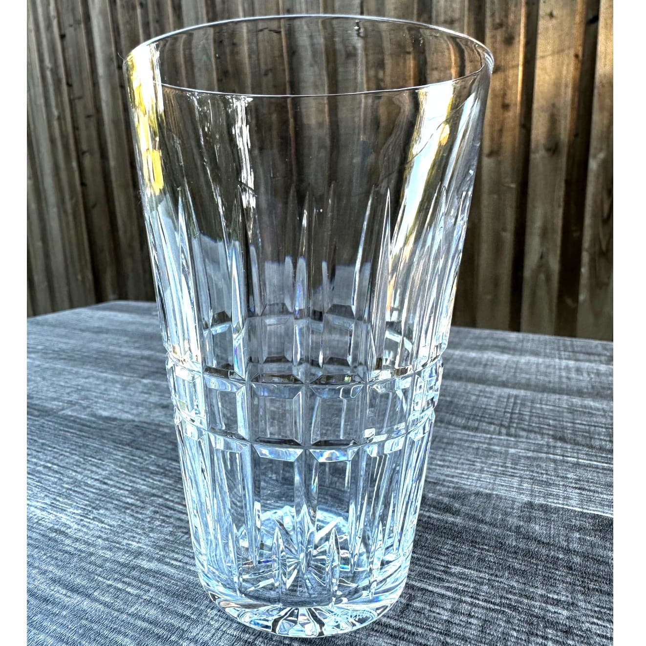 Waterford GLENMORE Signed Cut Crystal 10 oz FLAT Tumbler 5" Glass-Excellent