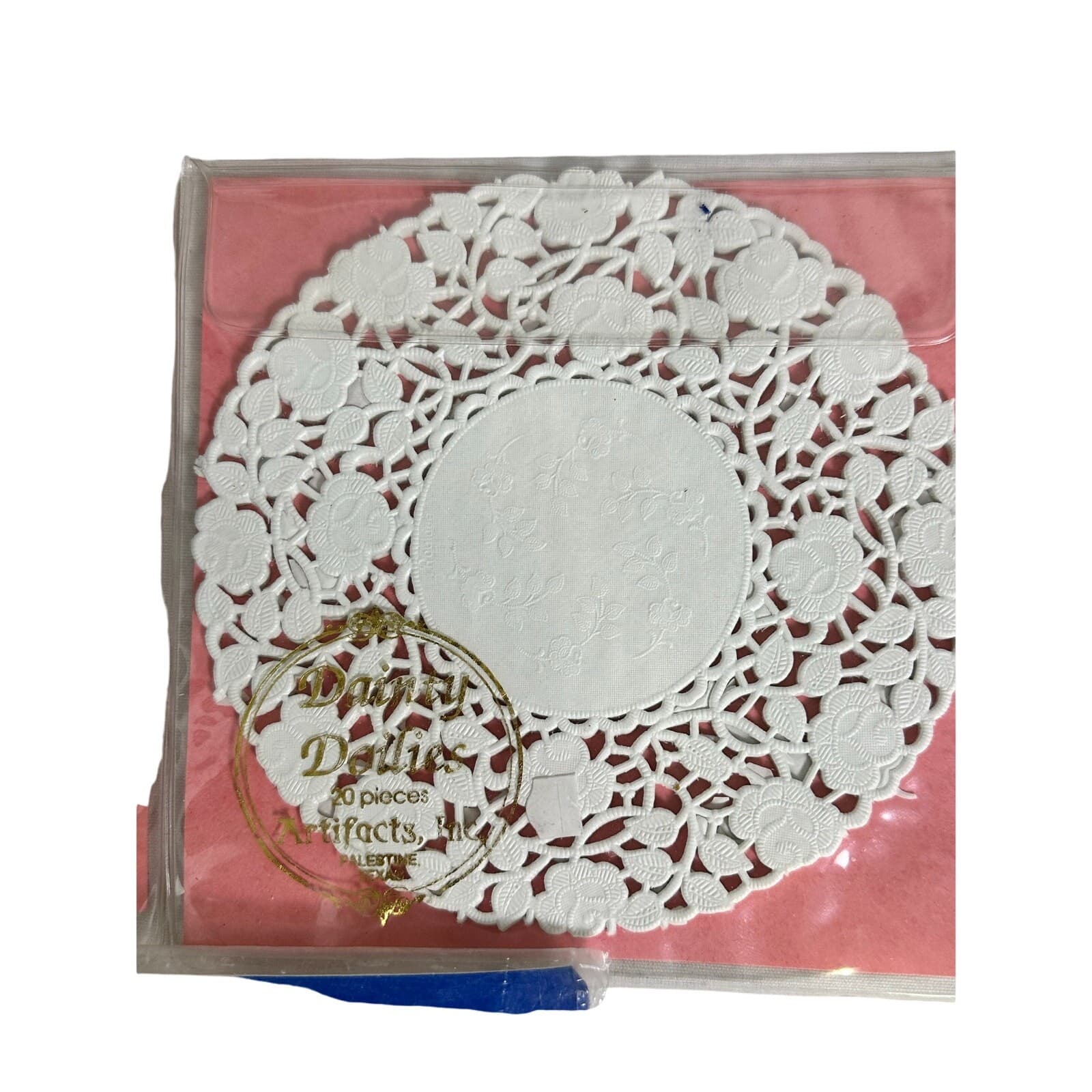 Dainty Doilies Palestine Texas 3 Pack Plus Royal Lace Doilies NOS Vintage - Thumbnail 4