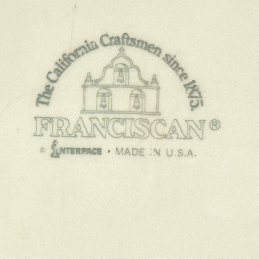 Franciscan Vintage Red Apple USA 12.75" x 9" Oval Serving Platter-Excellent - Thumbnail 5