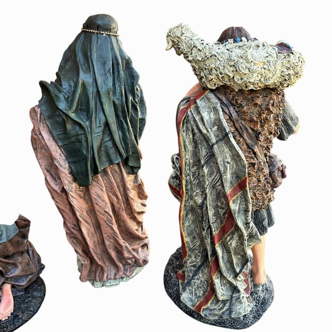 Rare Pacific Rim 7-PC Large Artistic 16" Nativity Scene Figurines-Stunning - Thumbnail 13