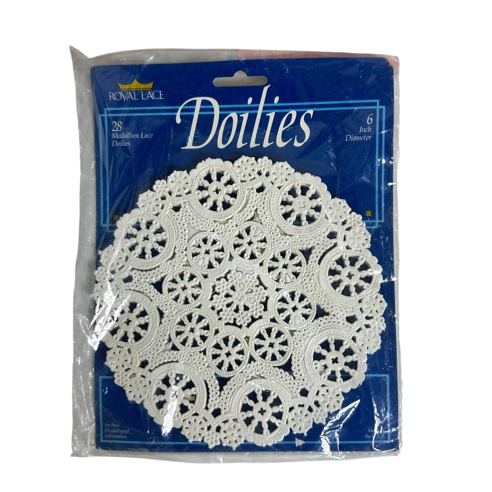 Dainty Doilies Palestine Texas 3 Pack Plus Royal Lace Doilies NOS Vintage - Thumbnail 5