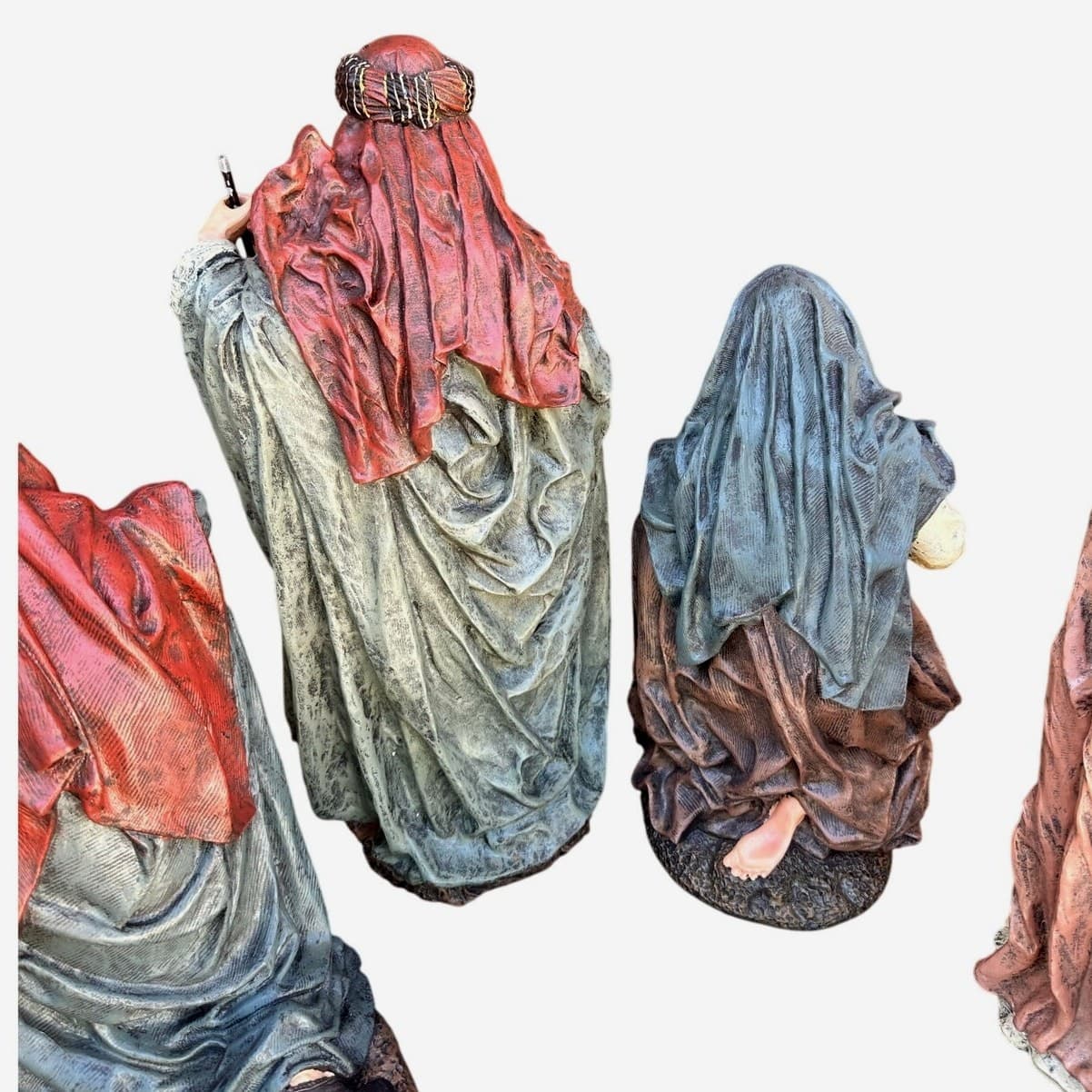 Rare Pacific Rim 7-PC Large Artistic 16" Nativity Scene Figurines-Stunning - Thumbnail 12