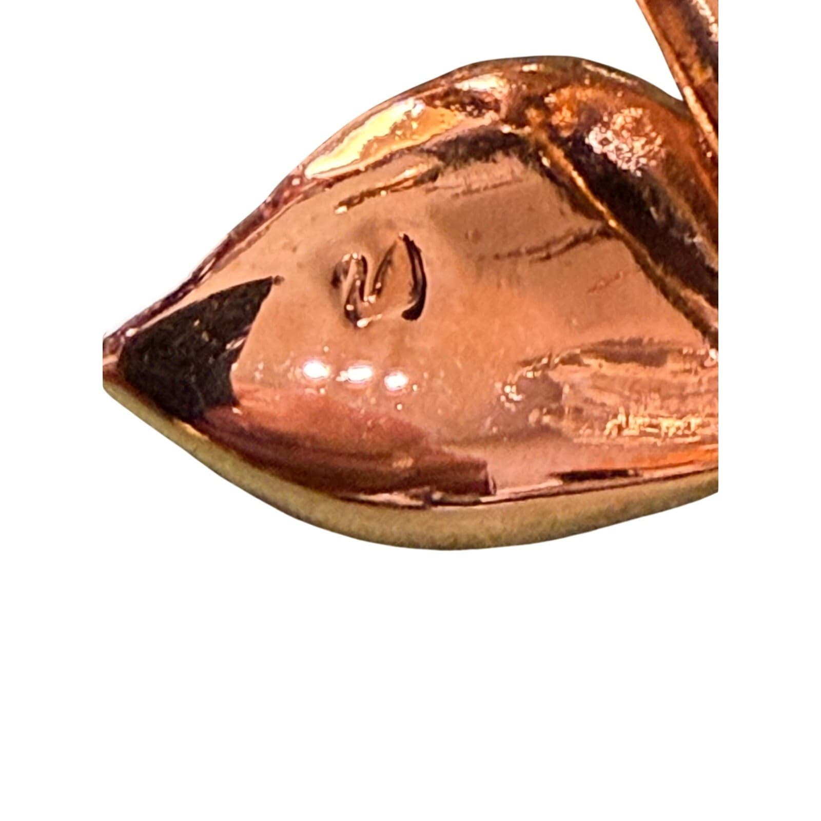 Swarovski Crystal Rose Brooch Gold Tone Clear Crystal Floral Pin 3.25" Signed - Thumbnail 4