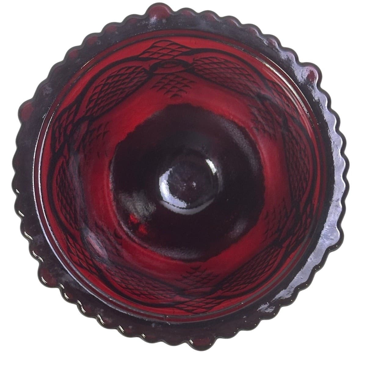Avon Cape Cod Ruby Red Vintage Sugar Bowl - Thumbnail 4