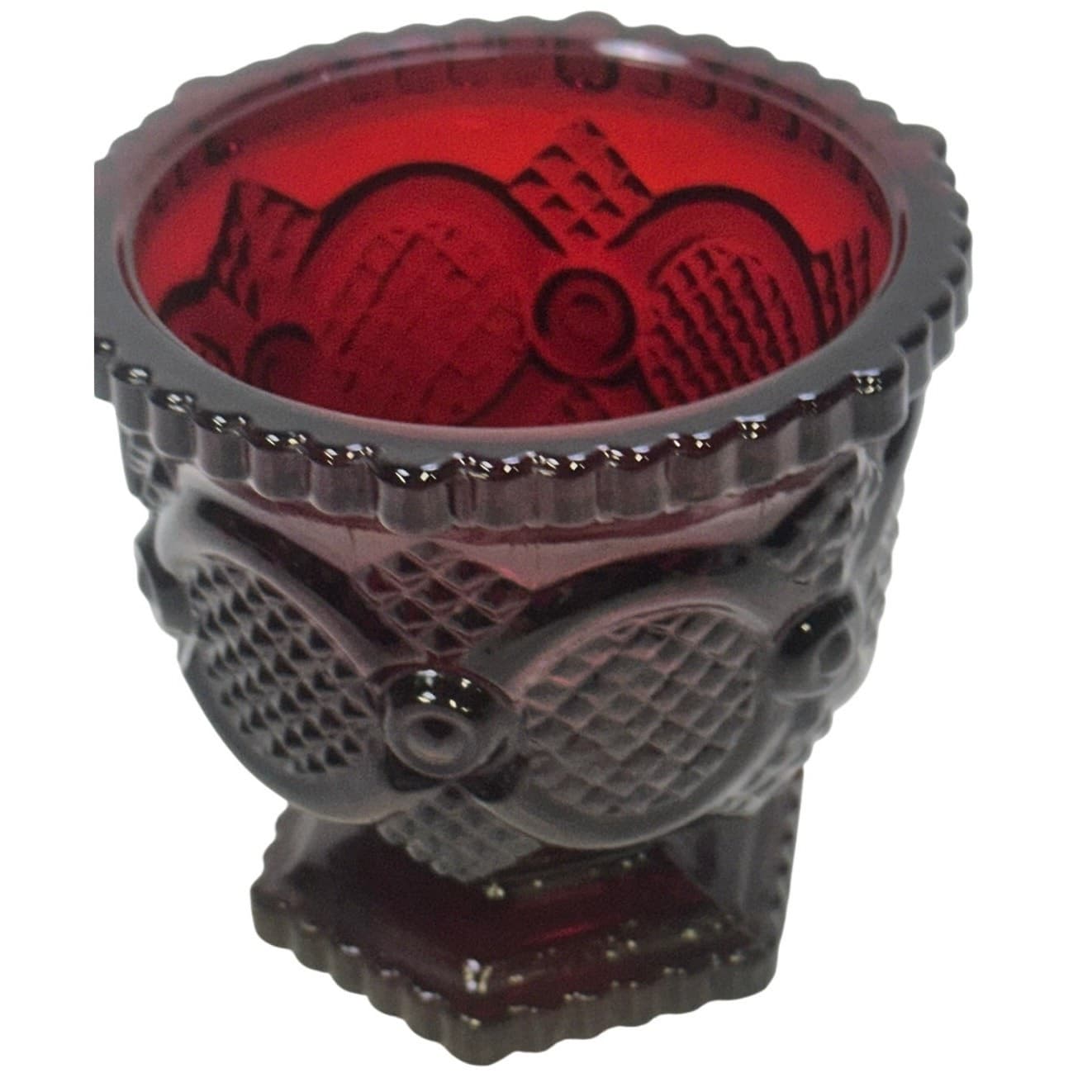 Avon Cape Cod Ruby Red Vintage Sugar Bowl - Thumbnail 2