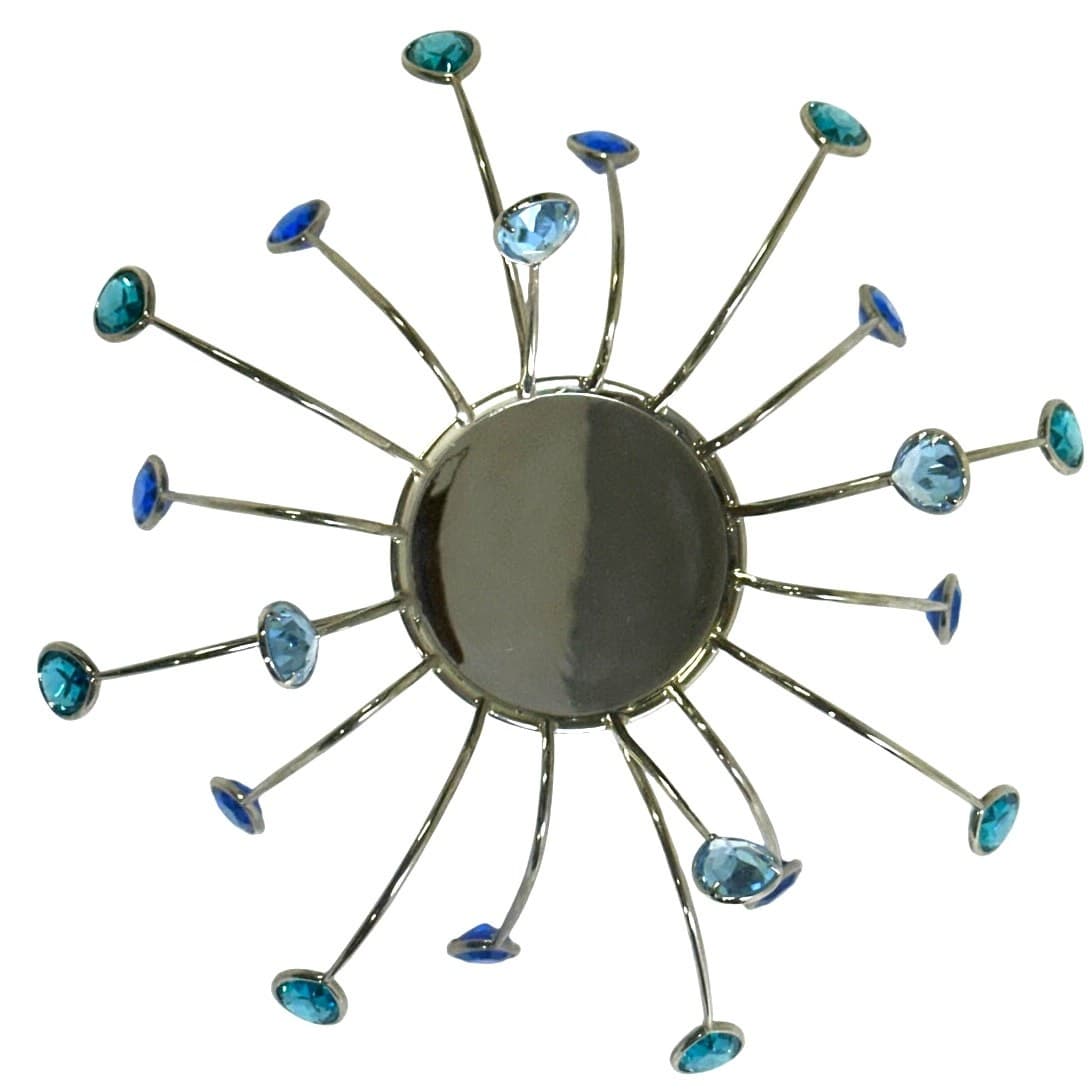 Swarovski Yasmine Hurel 'Crystal Jewels' Signed Sapphire Crystals Tea Light-Rare - Thumbnail 5
