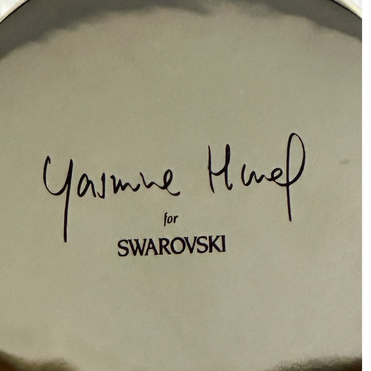 Swarovski Yasmine Hurel 'Crystal Jewels' Signed Sapphire Crystals Tea Light-Rare - Thumbnail 8
